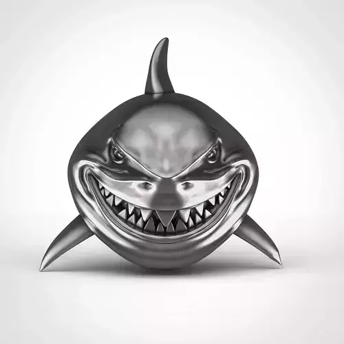 Cartoon Shark 3d Model 3D print model