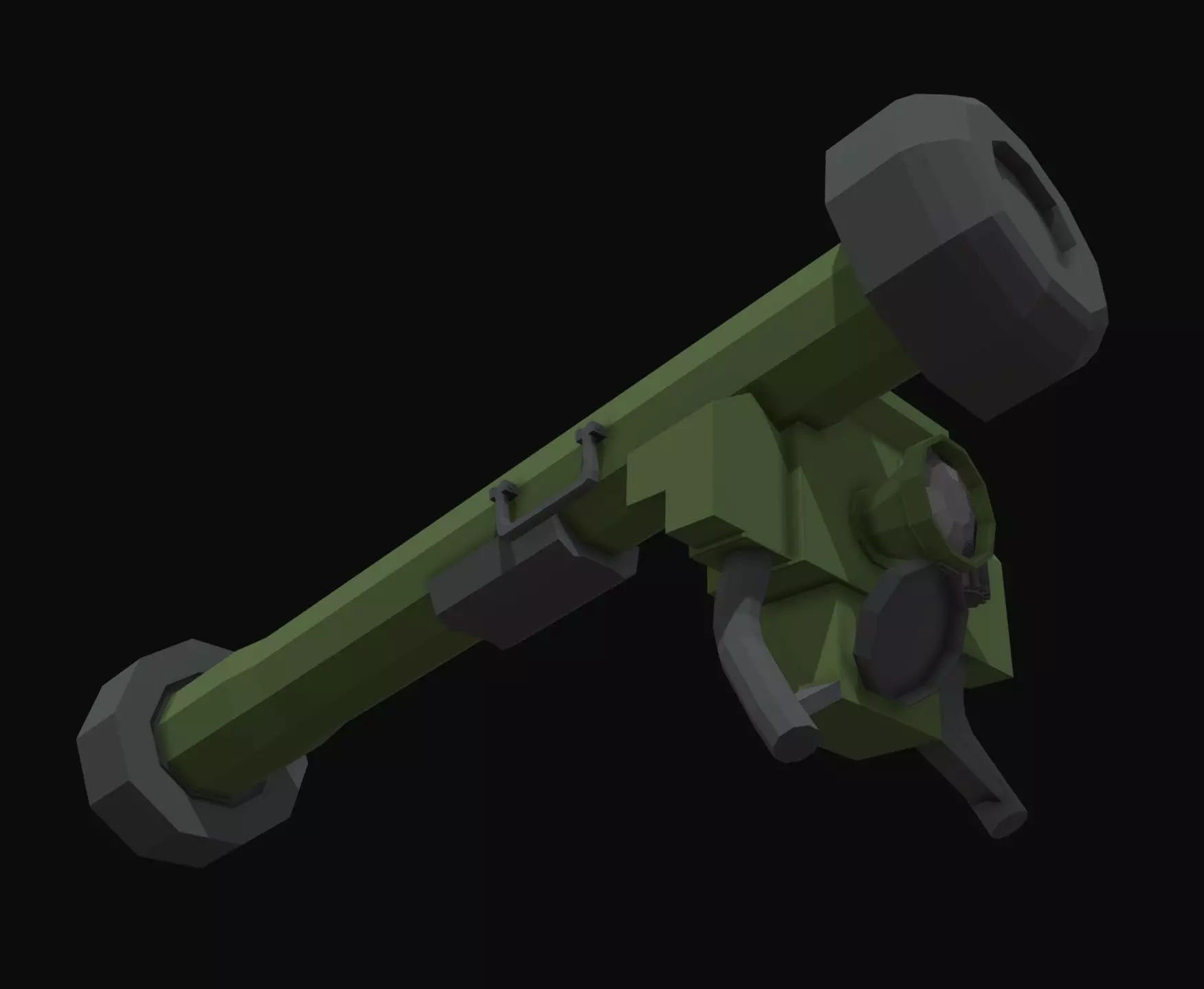 Javelin Missile Launcher Low Poly Low-poly 3D model