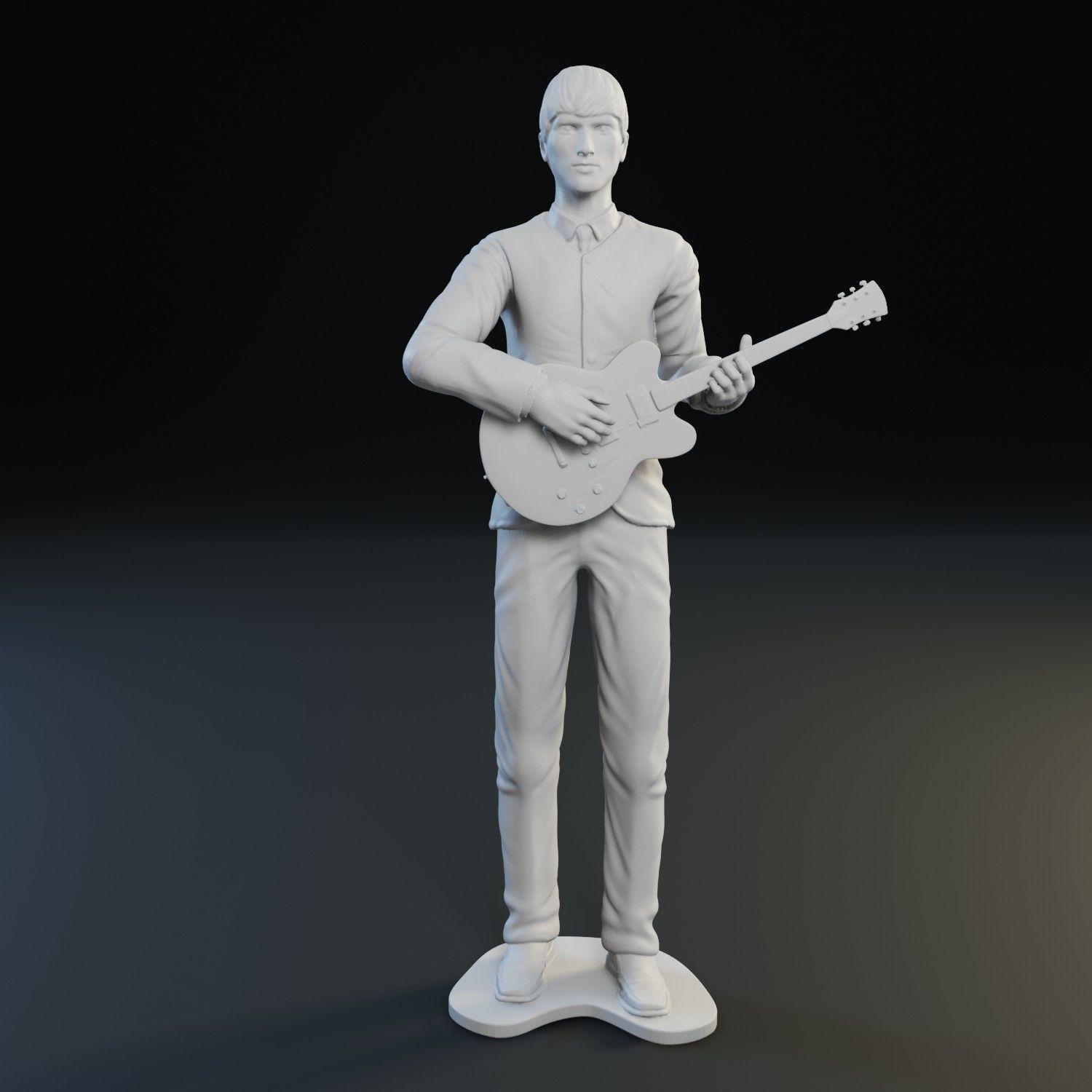 The Beatles guys 3D print model_3