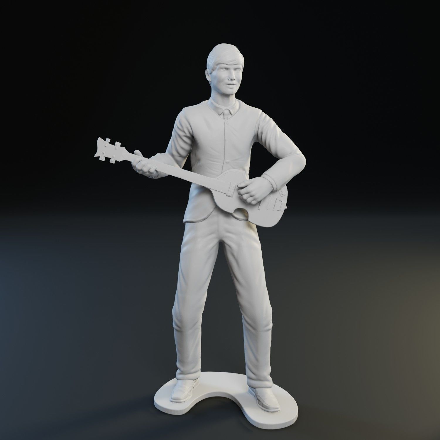 The Beatles guys 3D print model_2