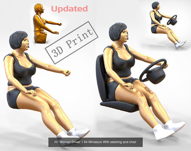 N2 Collection Drivers and Passenger 13 figure 3D Model Pack 2