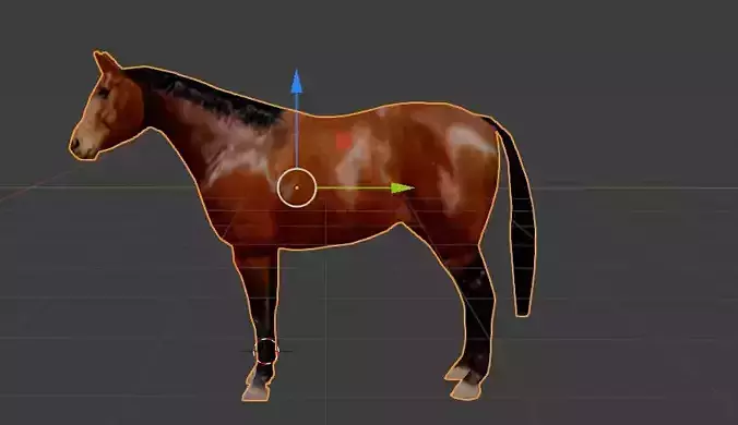 Horse Low poly rigged