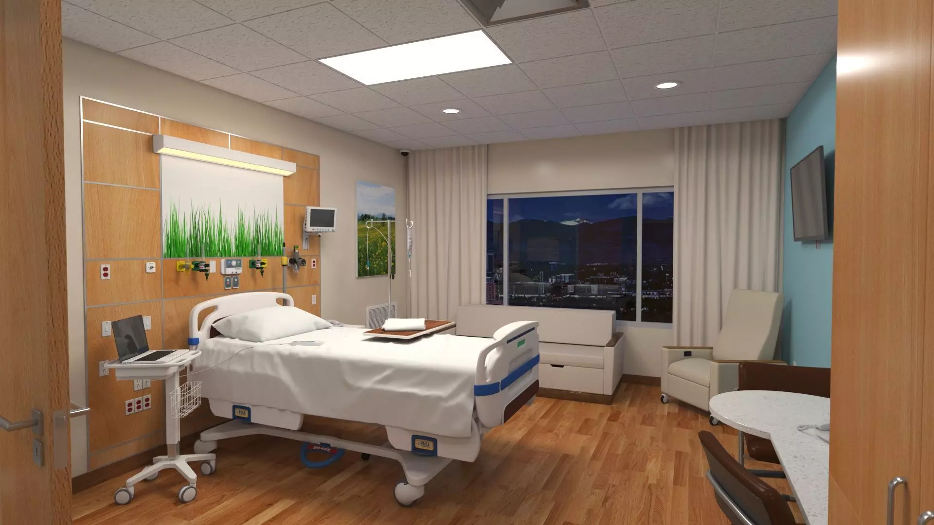 Patient Room V2 3D model_0