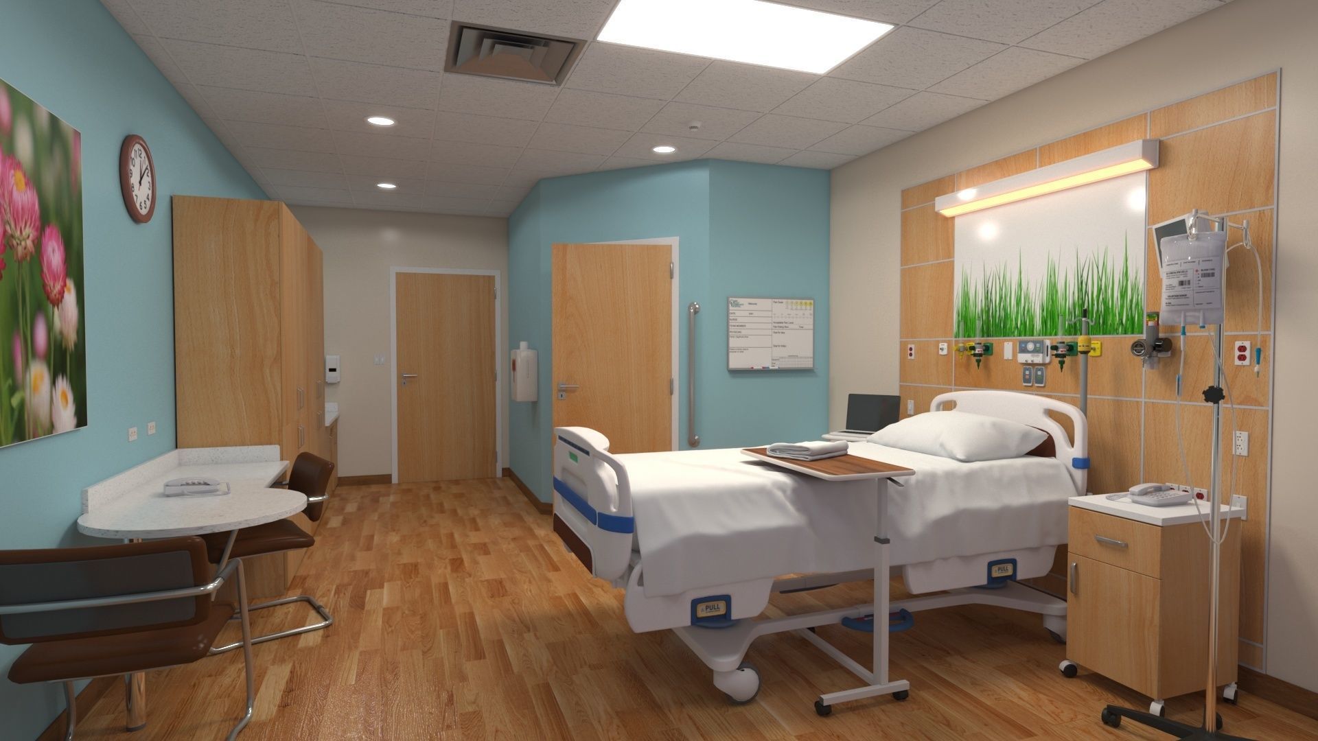 Patient Room V2 3D model_4