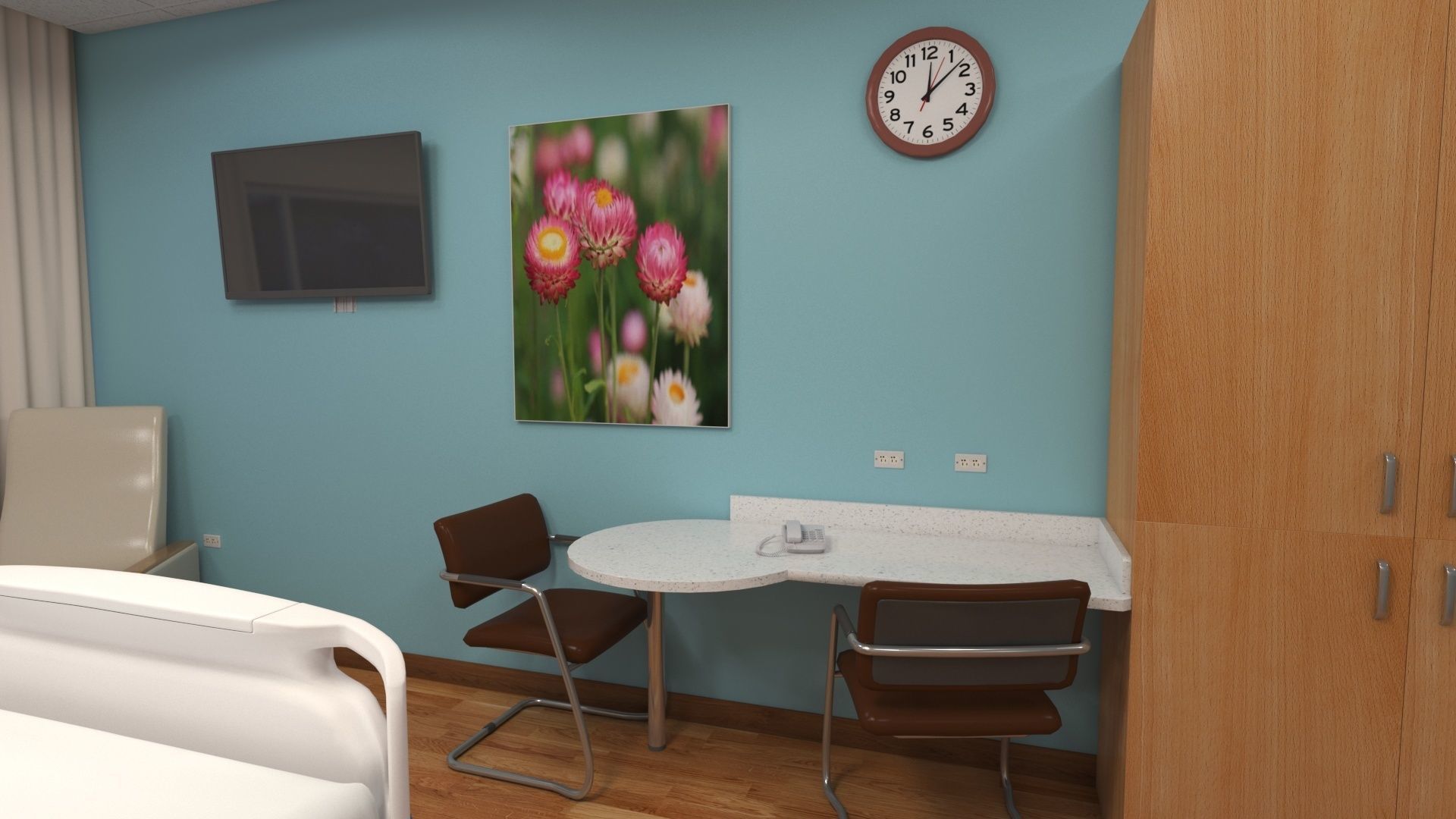 Patient Room V2 3D model_6