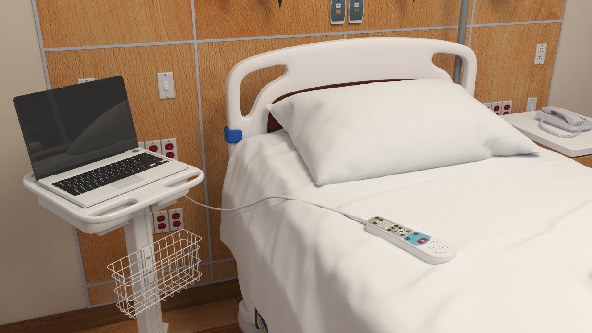 Patient Room V2 3D model_13