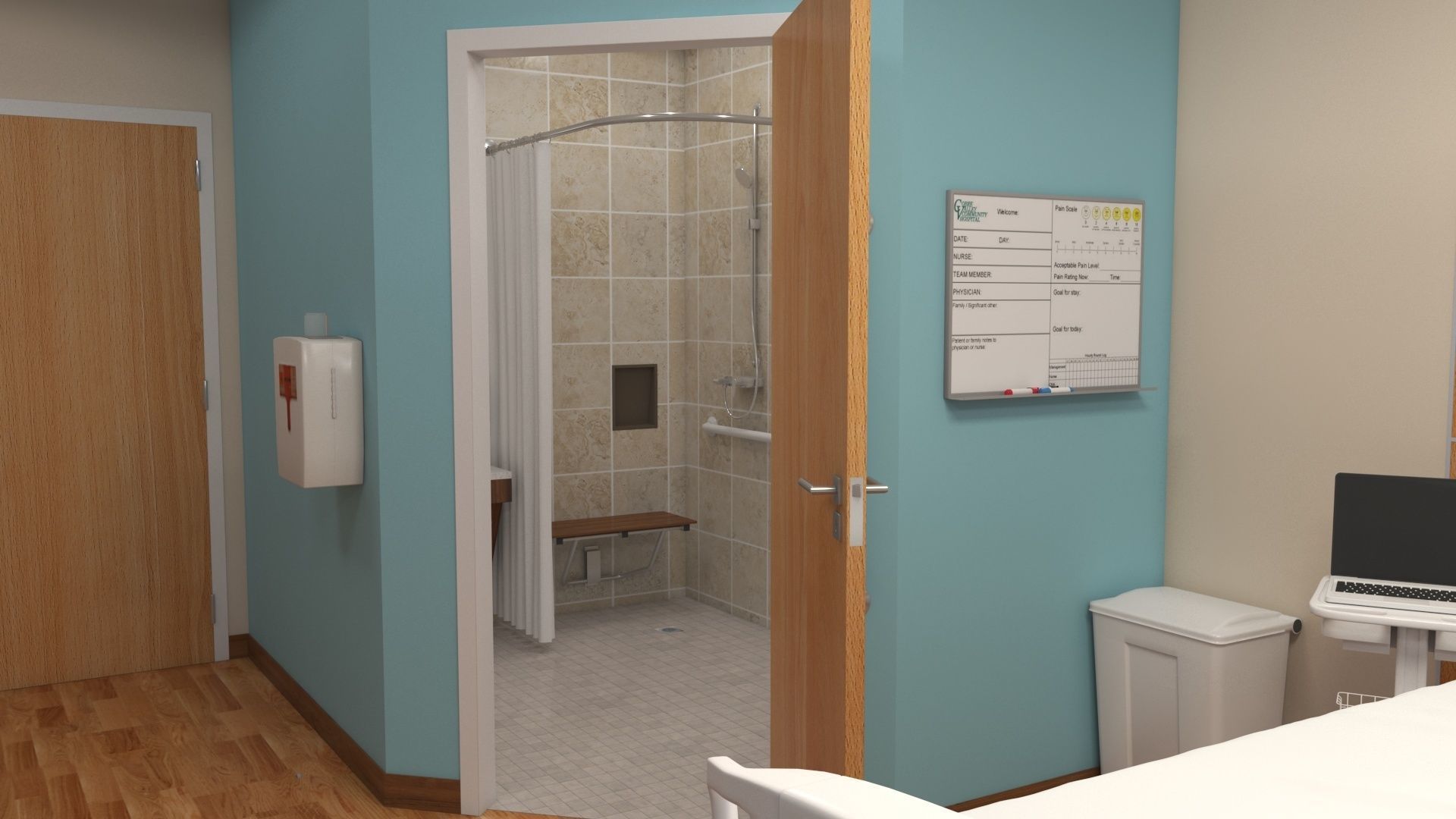 Patient Room V2 3D model_14