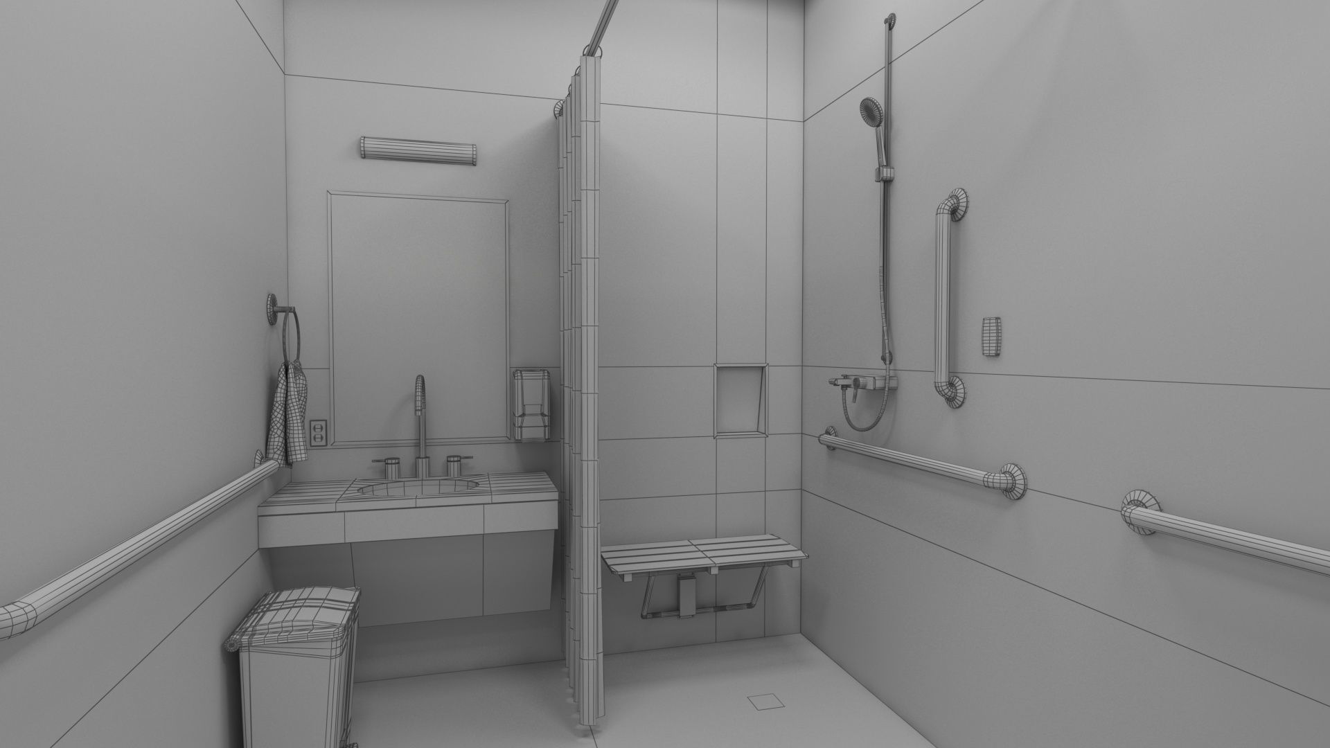 Patient Room V2 3D model_21