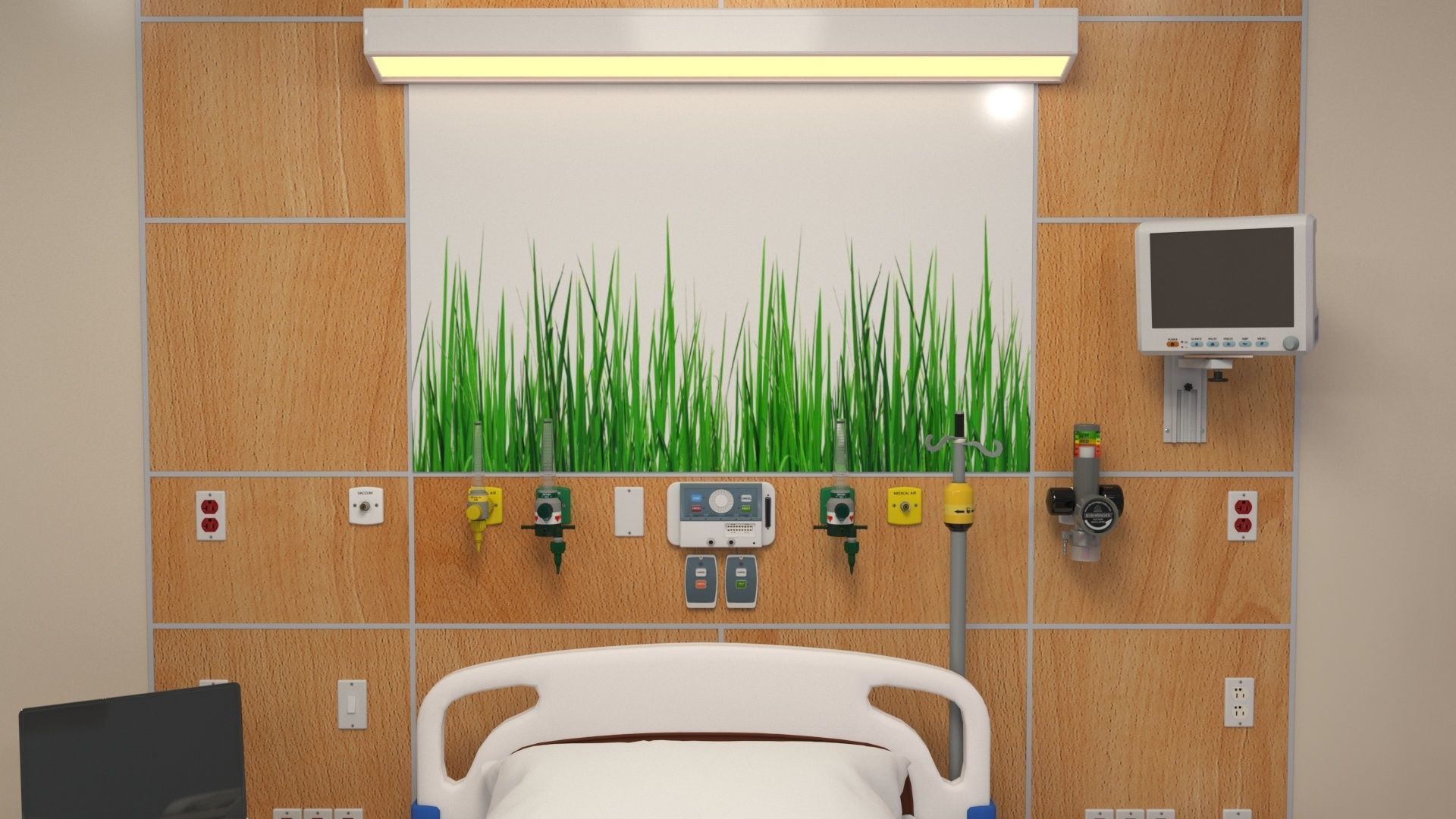 Patient Room V2 3D model_11