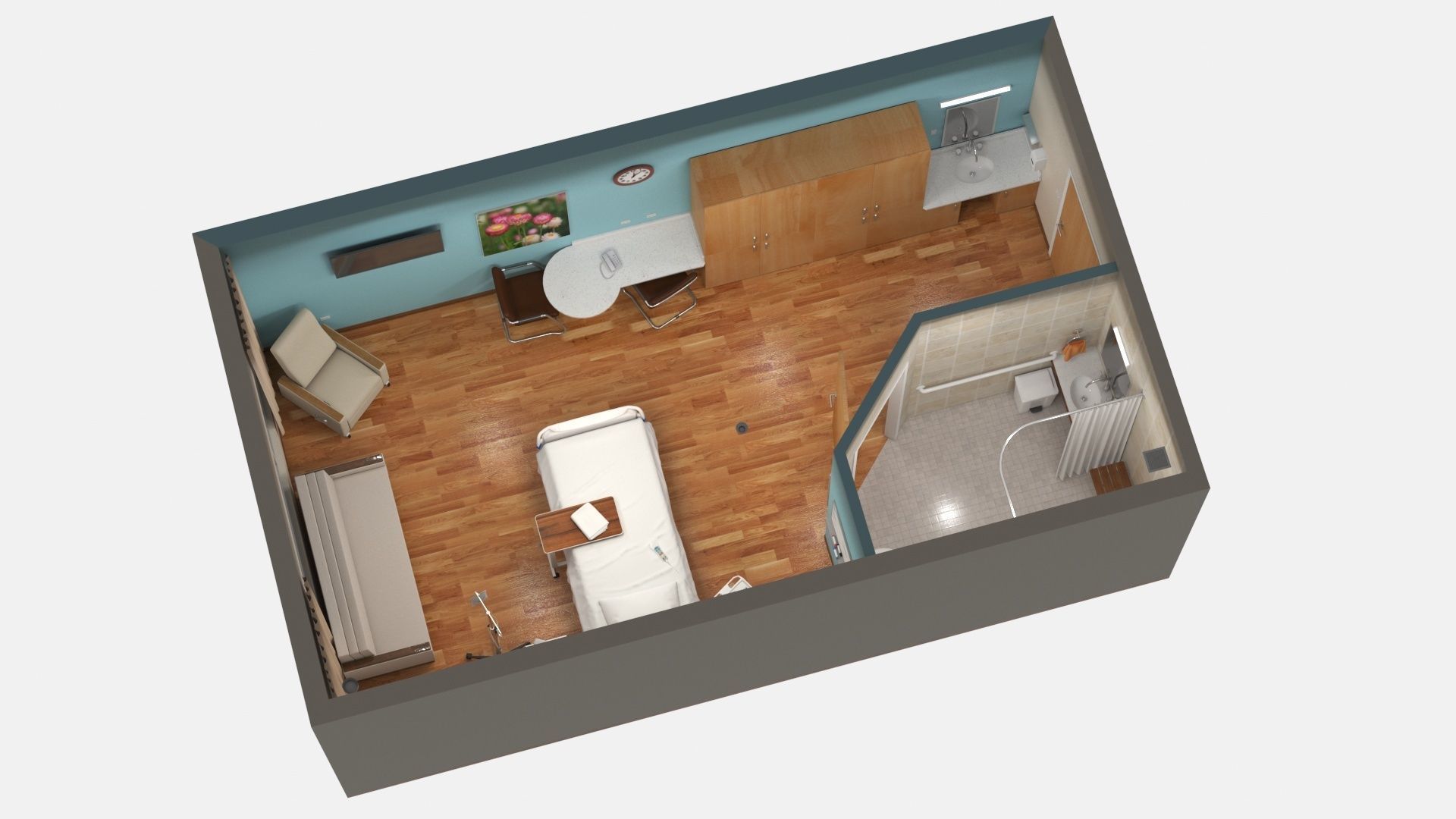 Patient Room V2 3D model_18