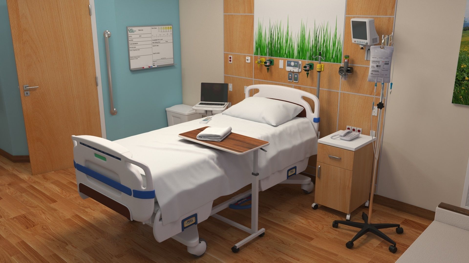Patient Room V2 3D model_10