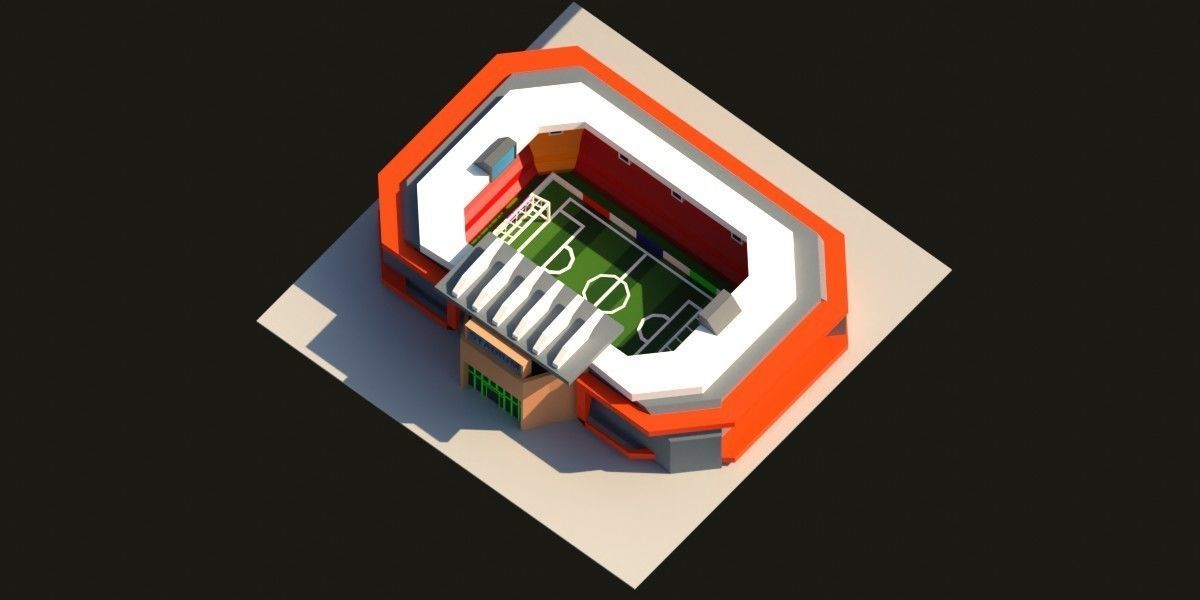 Low Poly Stadium Pack Low-poly 3D model_1