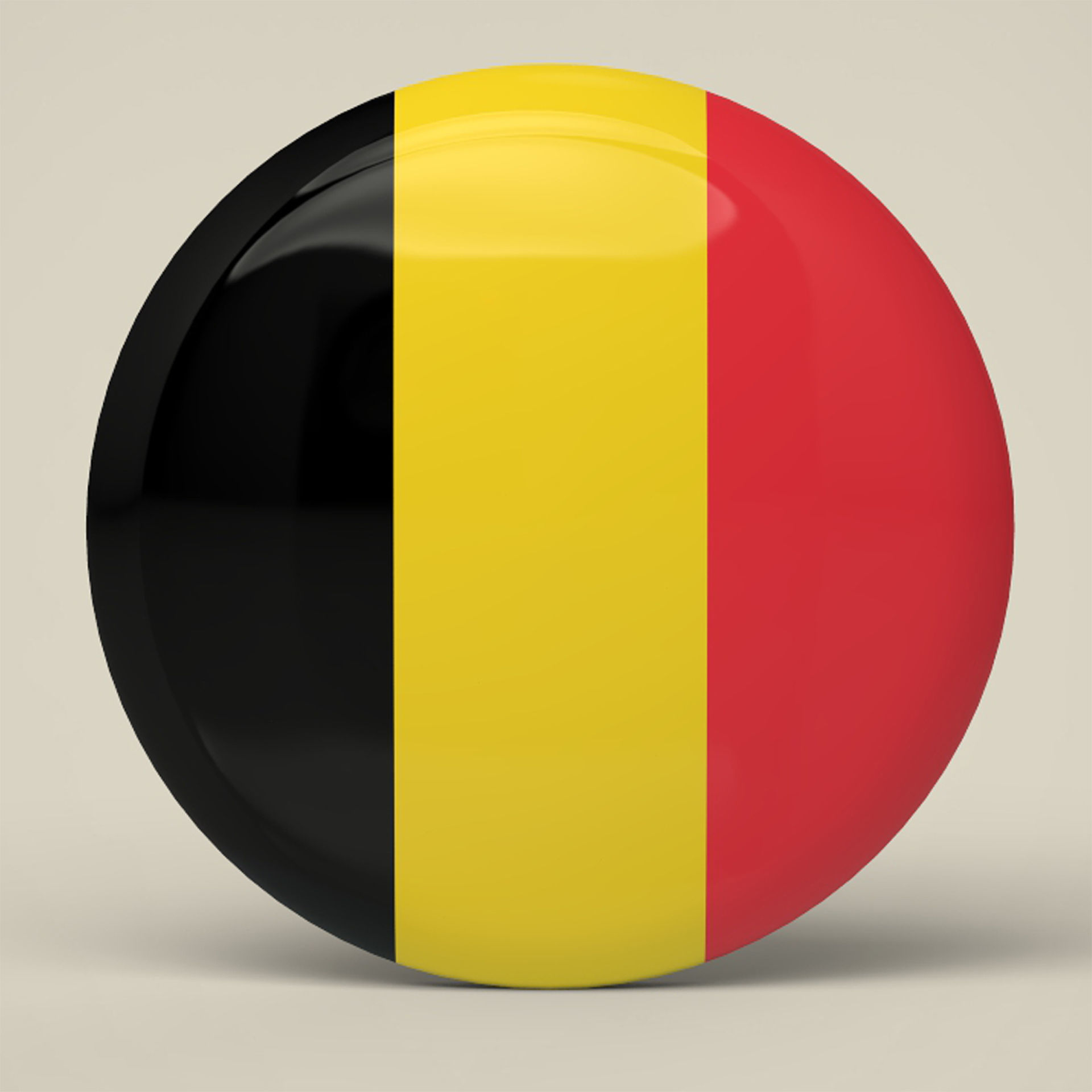 Belgium Badge Low-poly 3D model_4