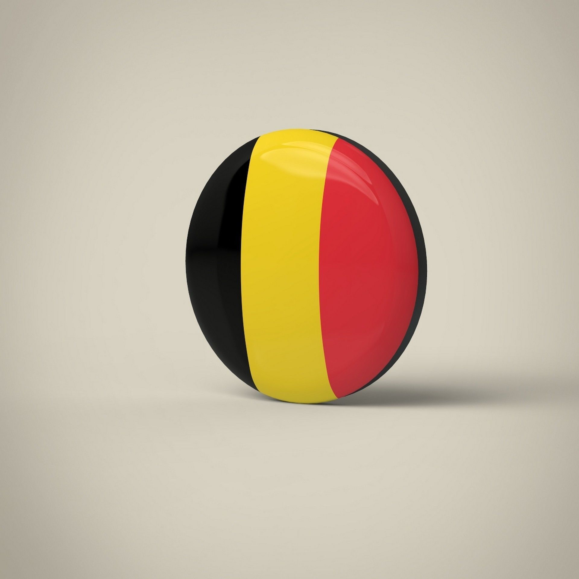 Belgium Badge Low-poly 3D model_2
