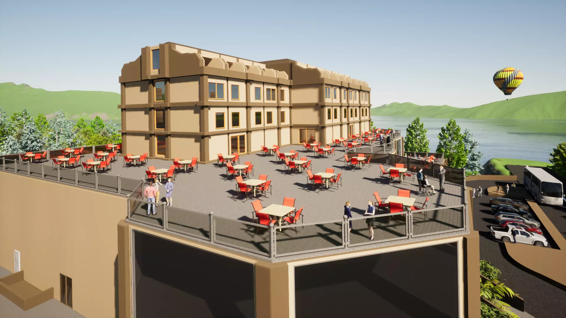 Mimari 3D Otel 3D model