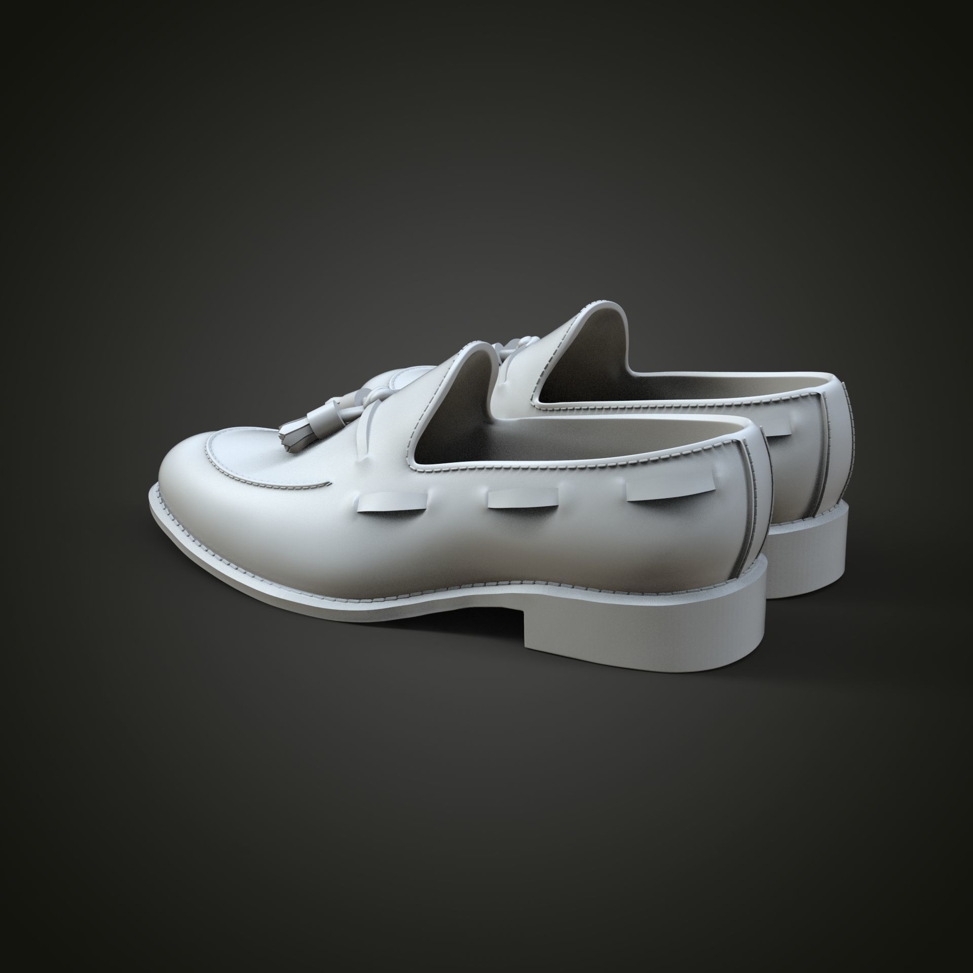 Leather Loafers 3D print model_7