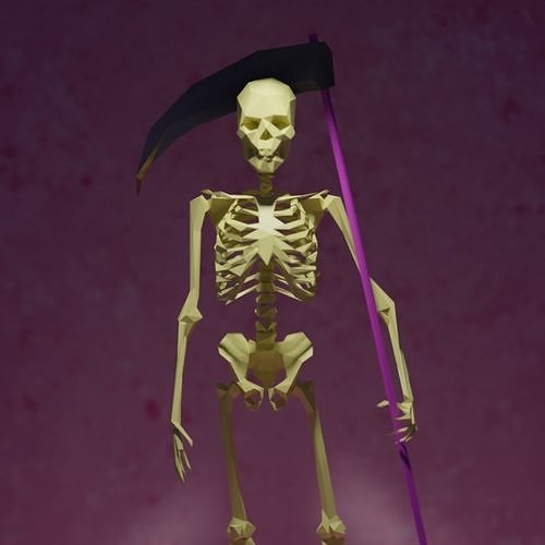 LA MUERTE - LOW POLY - PRINTABLE 3D model