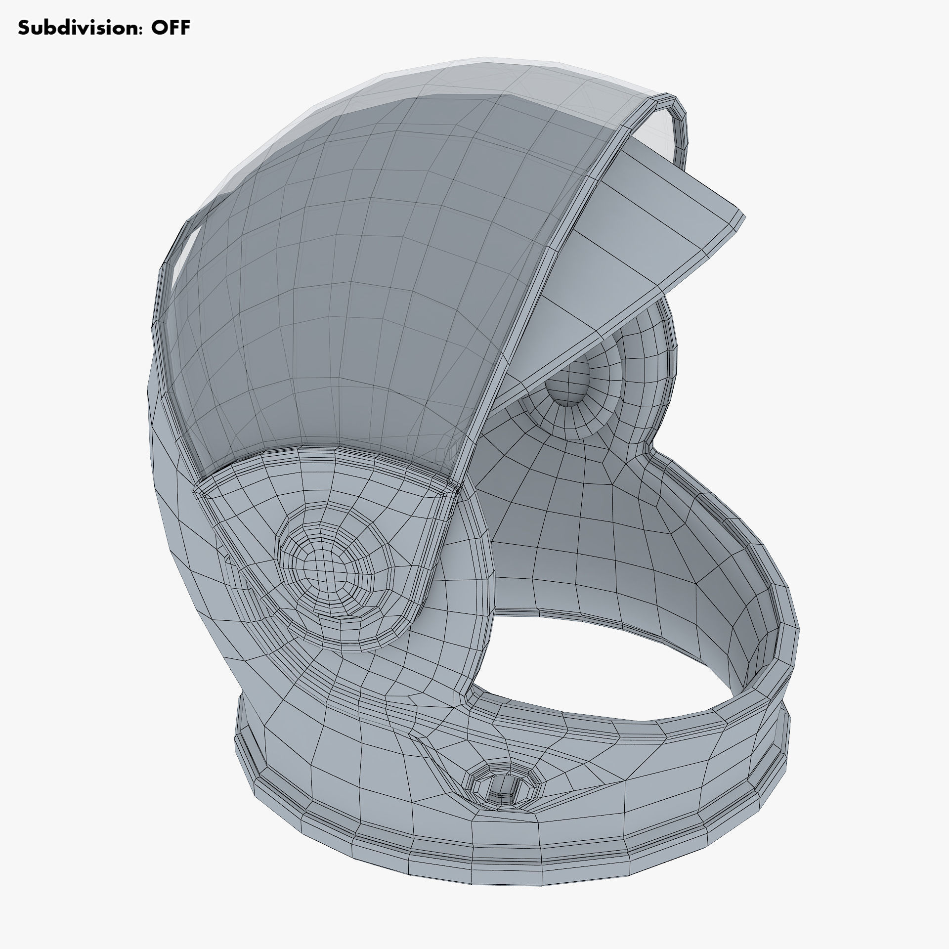 Astronaut Helmet M 2 3D model_24