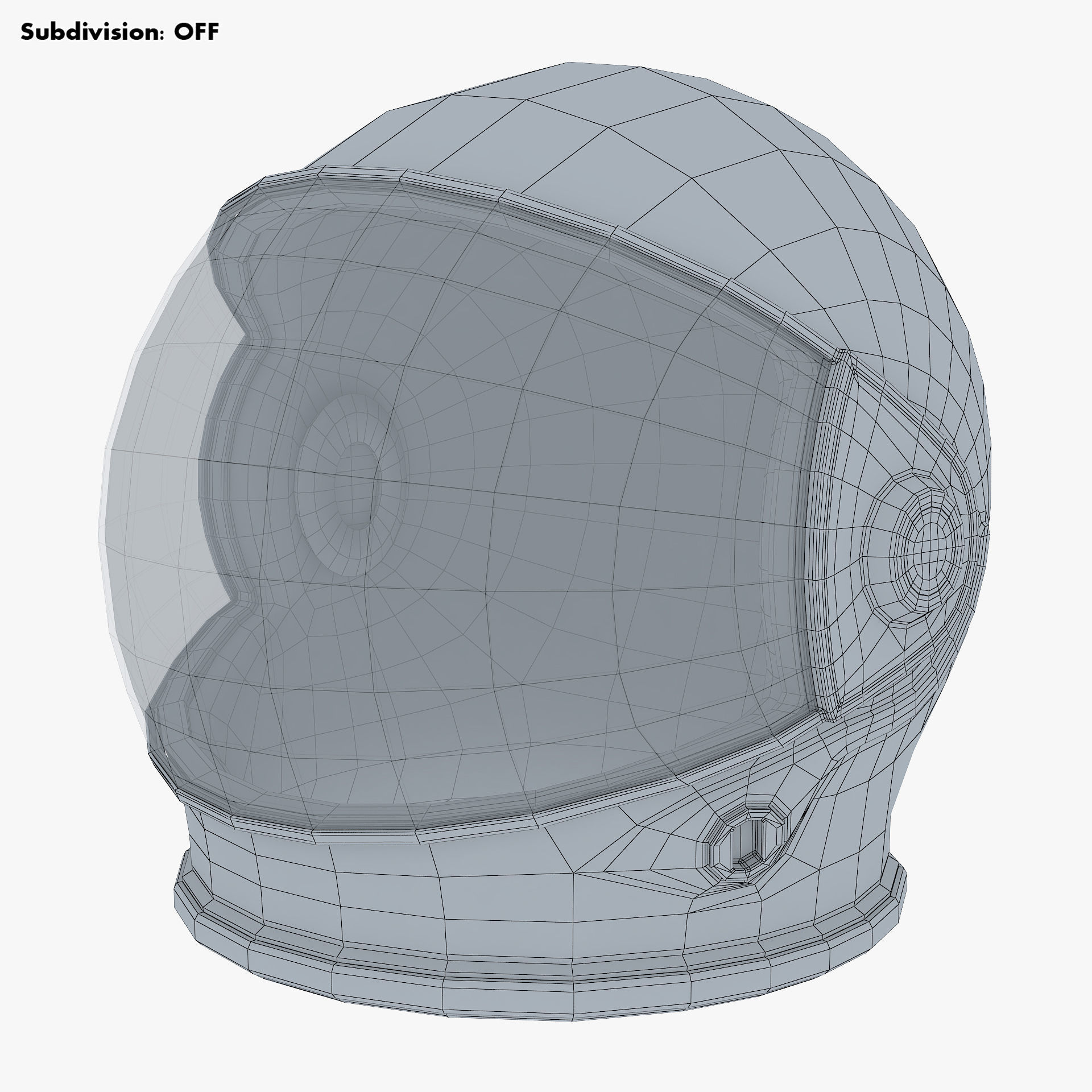 Astronaut Helmet M 2 3D model_10