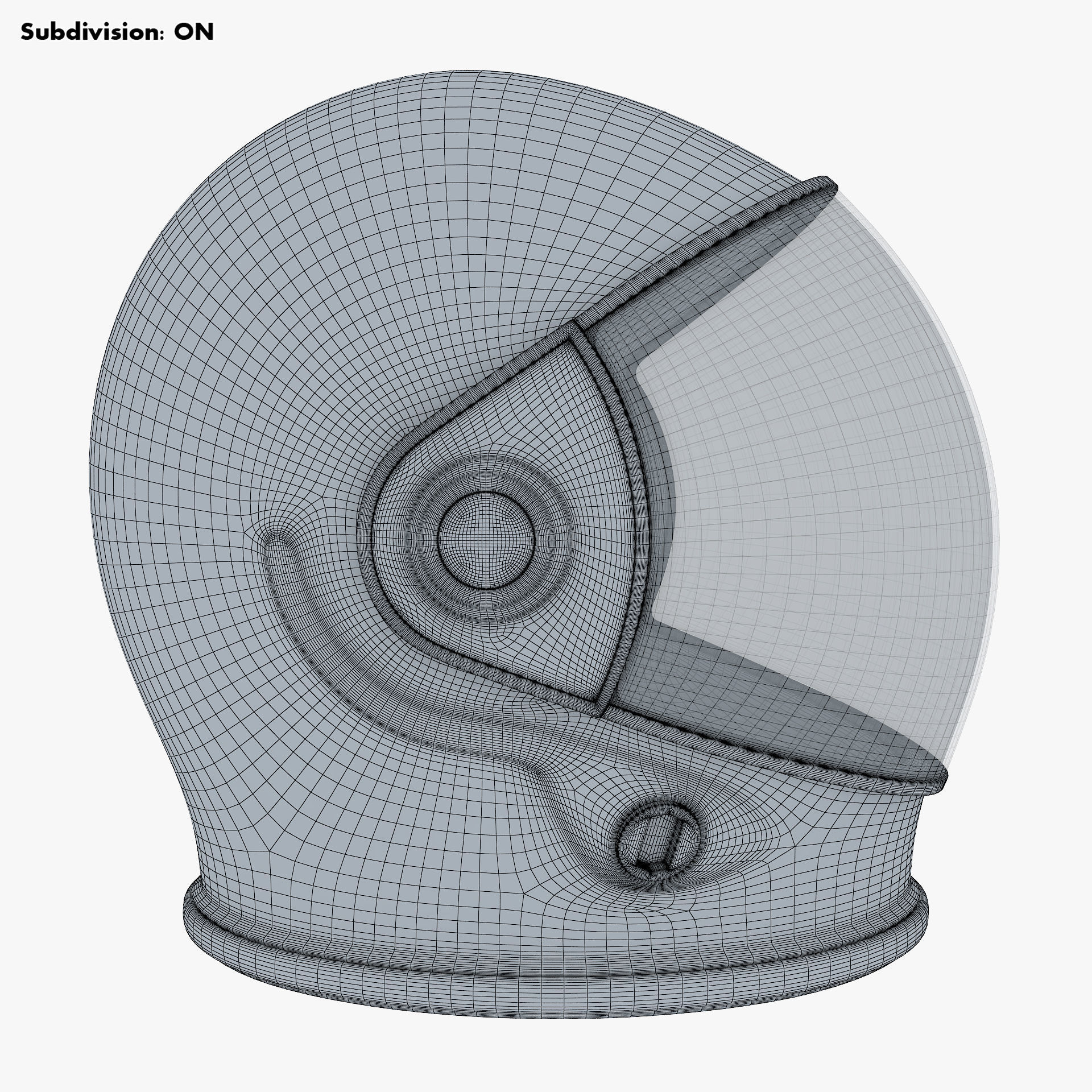 Astronaut Helmet M 2 3D model_17