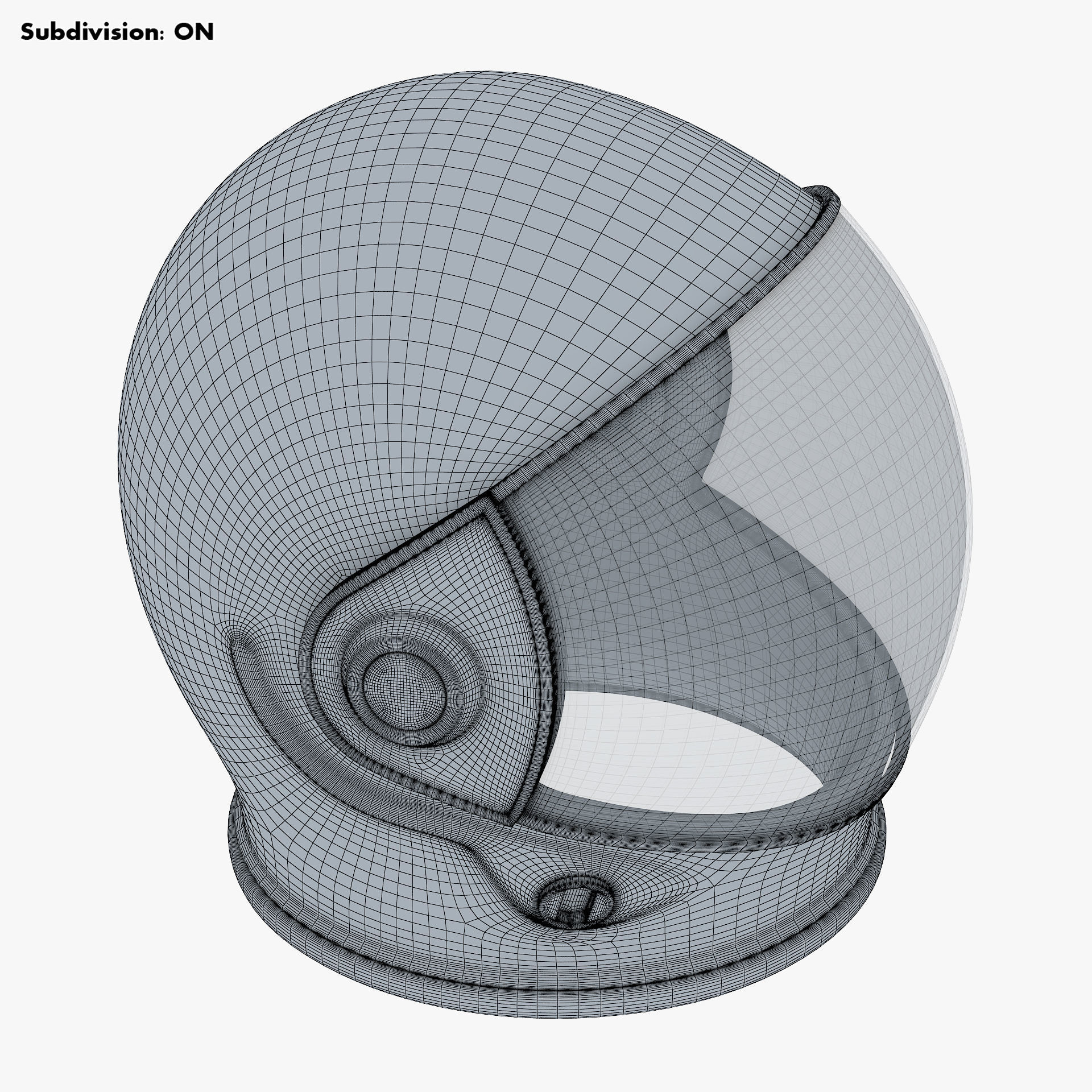 Astronaut Helmet M 2 3D model_13
