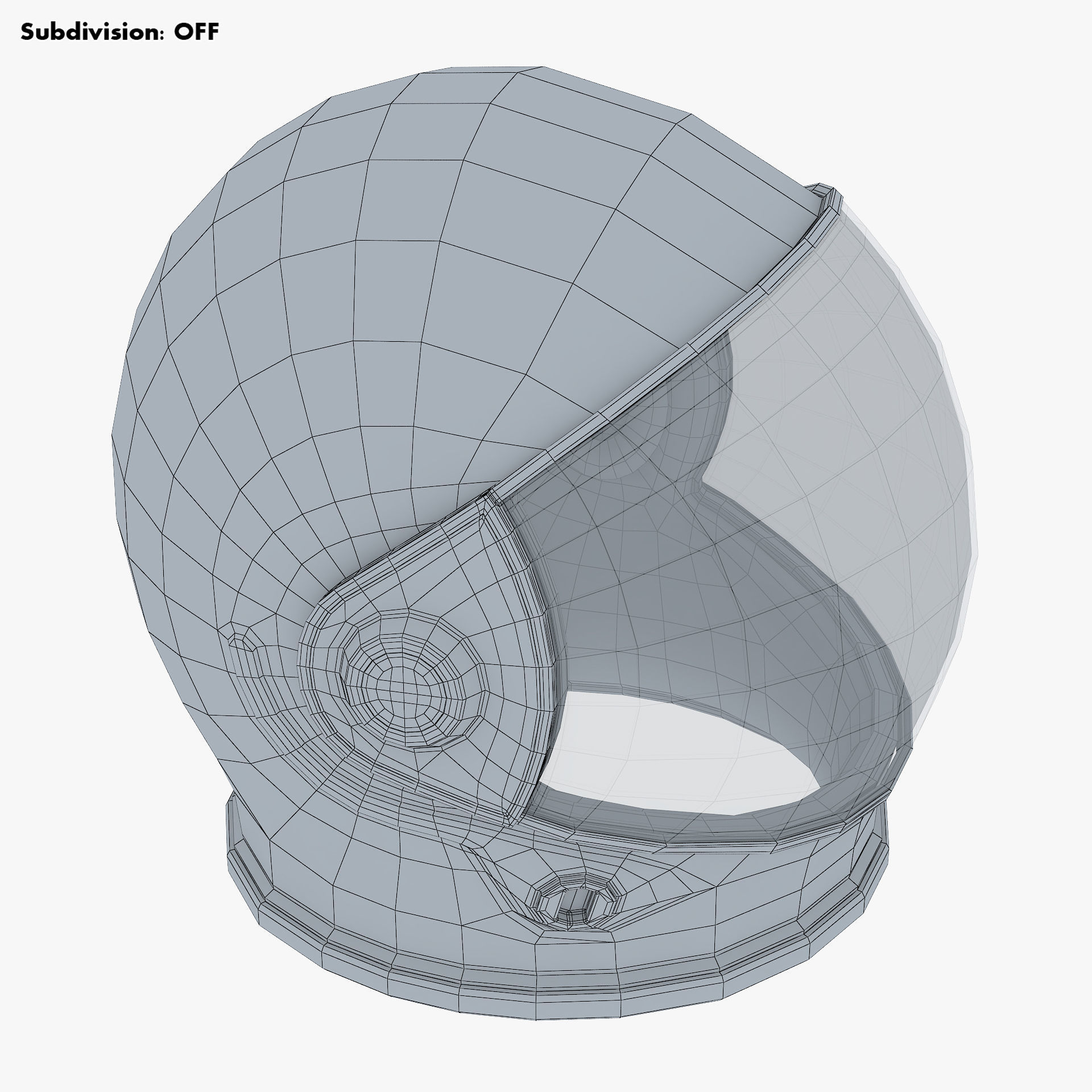 Astronaut Helmet M 2 3D model_14