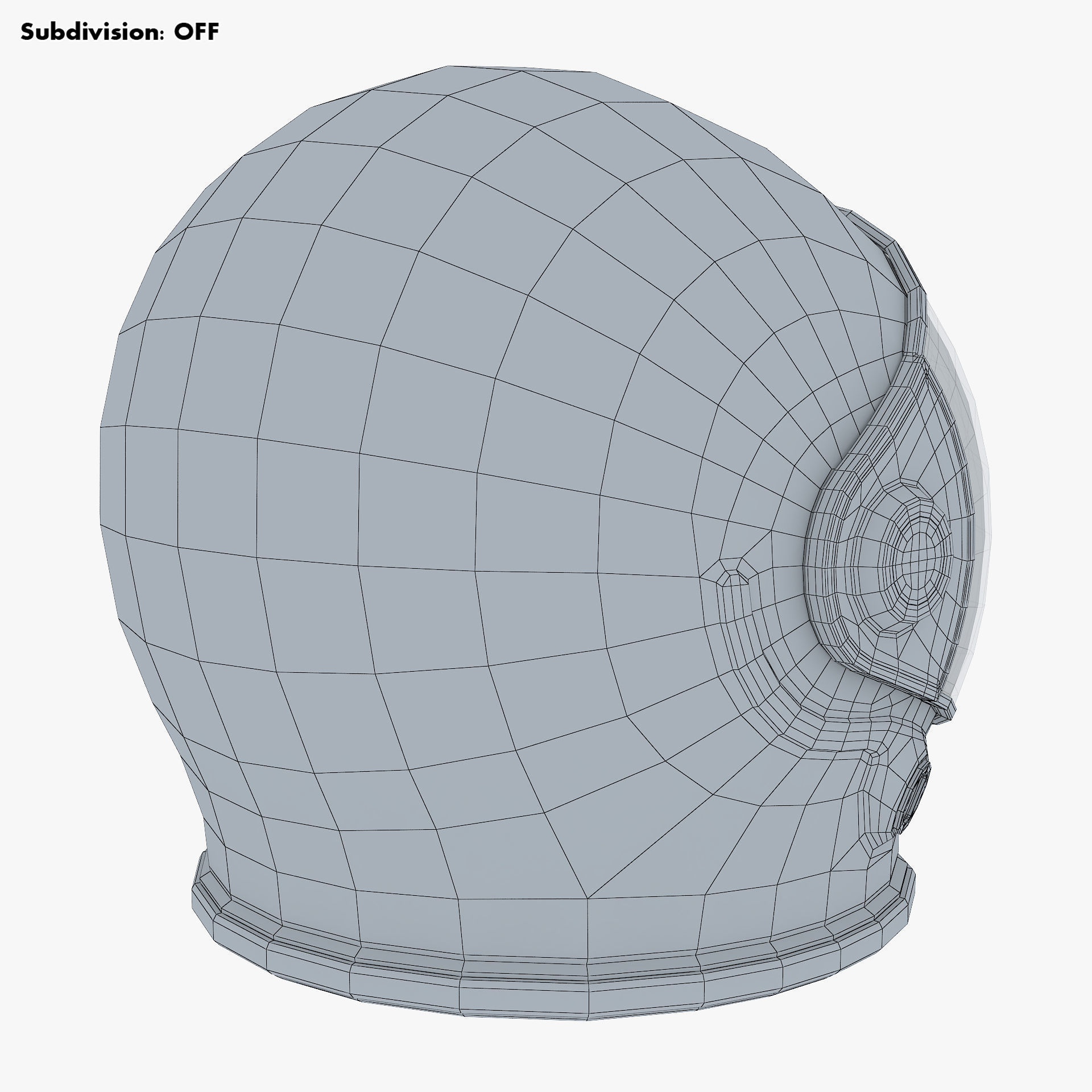 Astronaut Helmet M 2 3D model_12