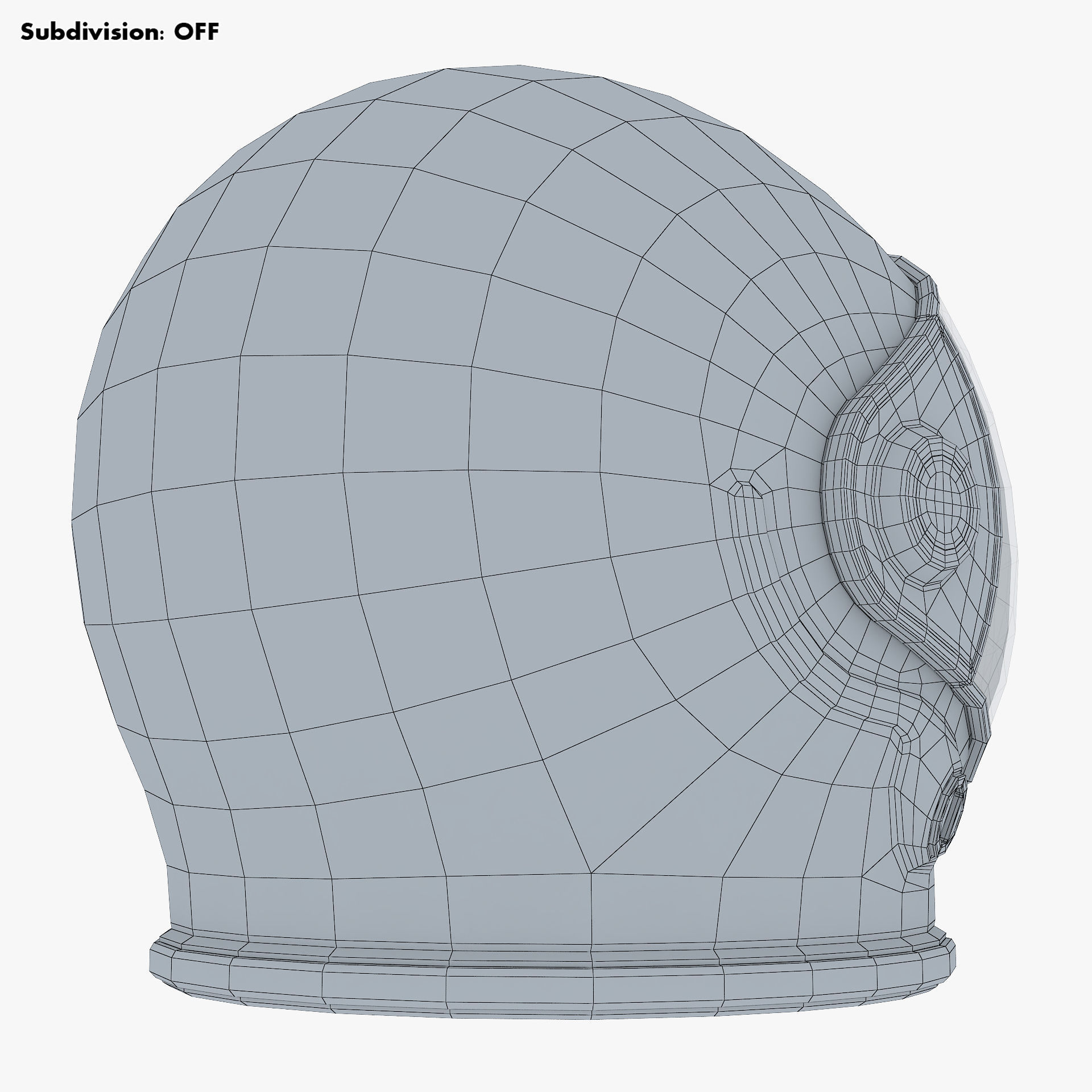 Astronaut Helmet M 2 3D model_22