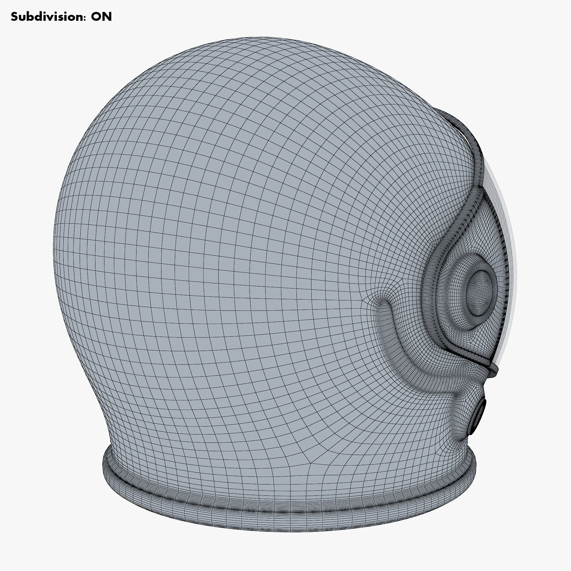 Astronaut Helmet M 2 3D model_11