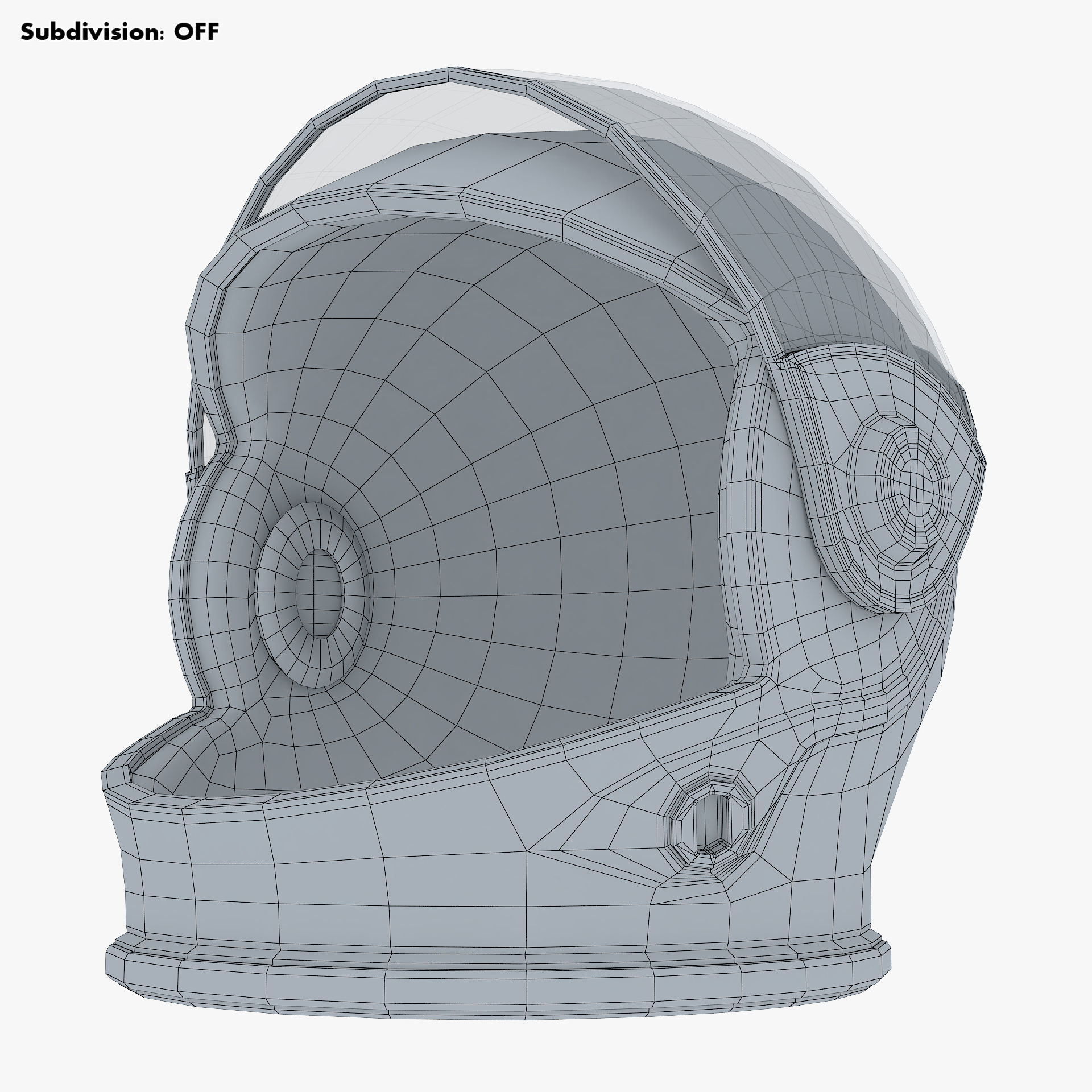 Astronaut Helmet M 2 3D model_20