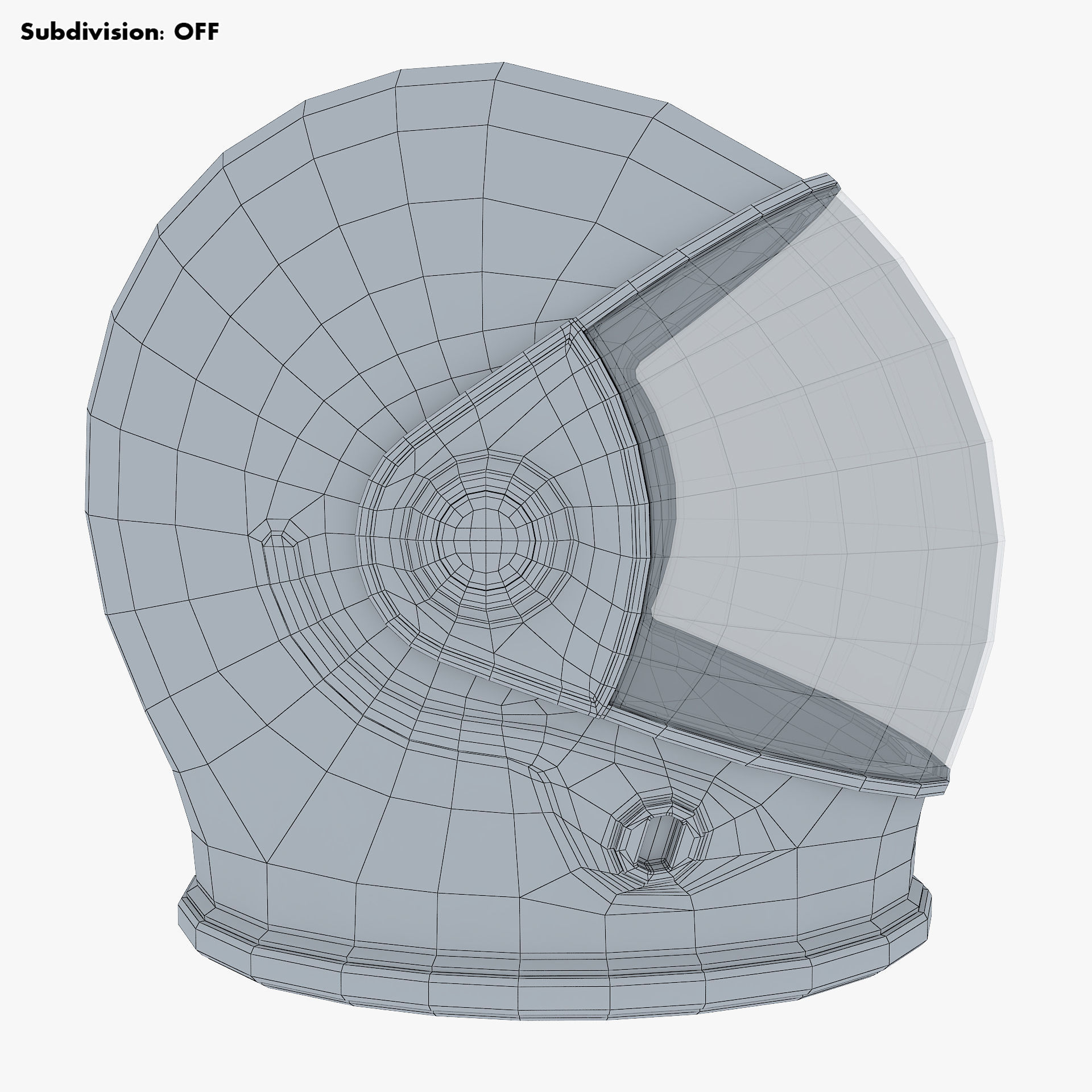 Astronaut Helmet M 2 3D model_18