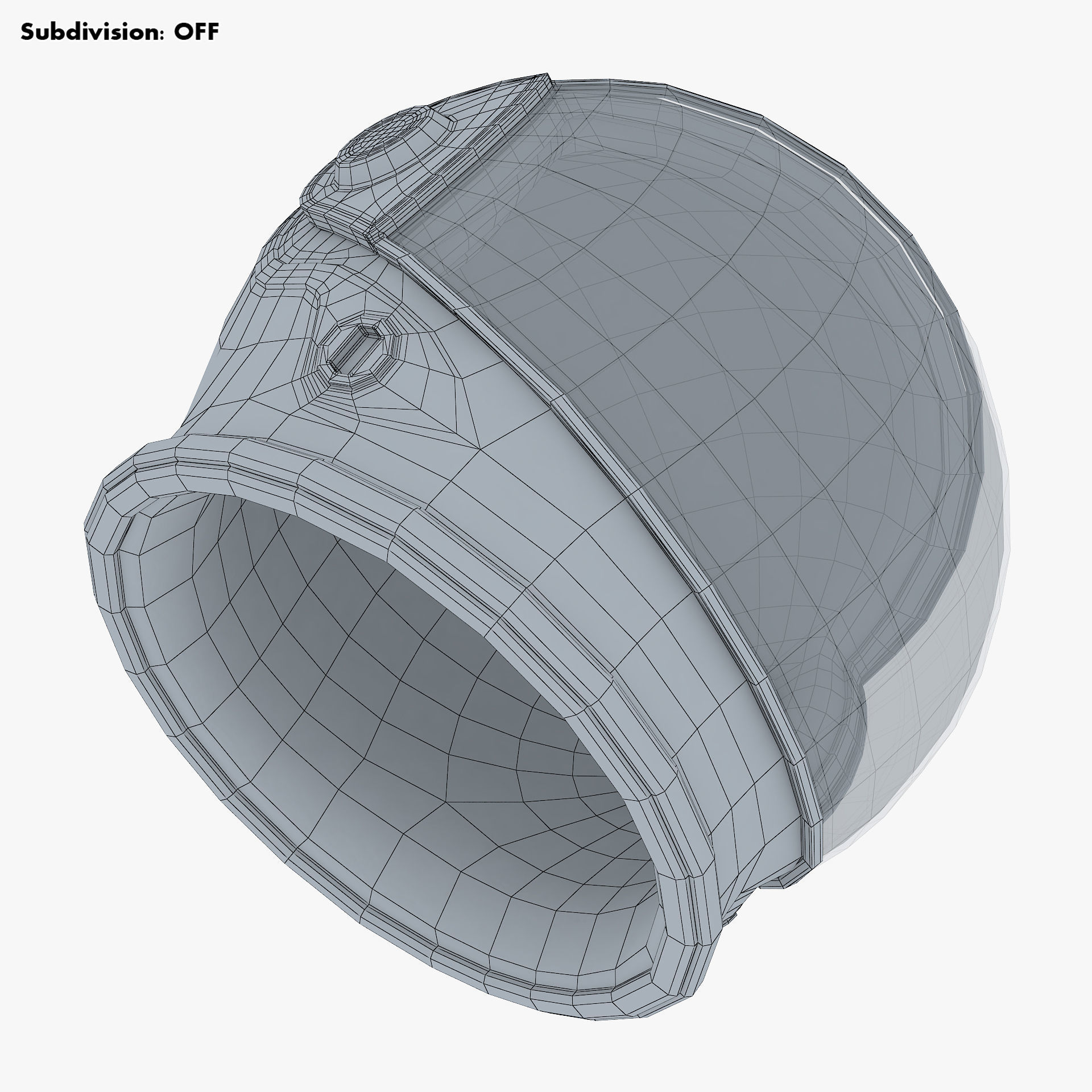 Astronaut Helmet M 2 3D model_26