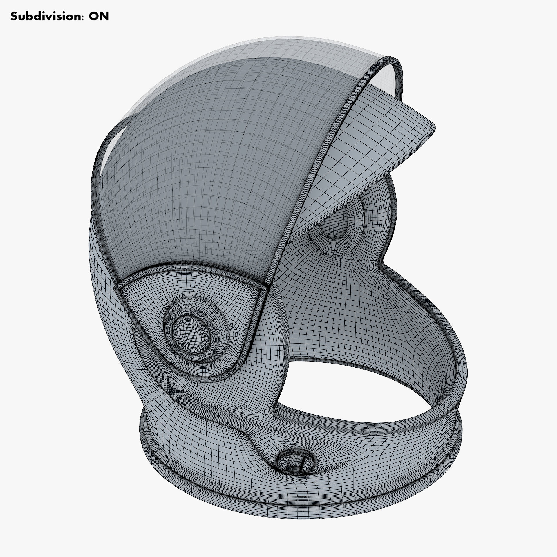 Astronaut Helmet M 2 3D model_23