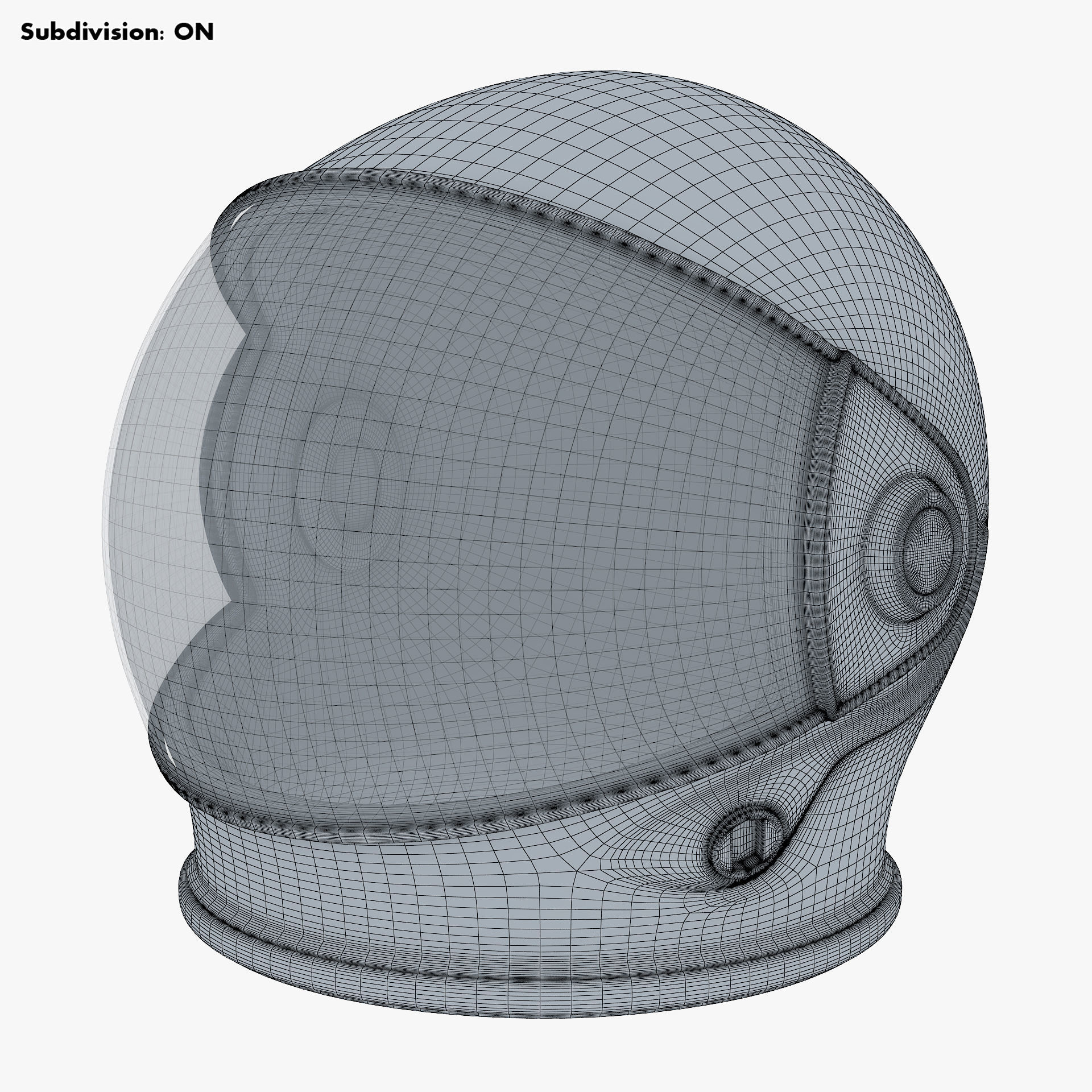 Astronaut Helmet M 2 3D model_9
