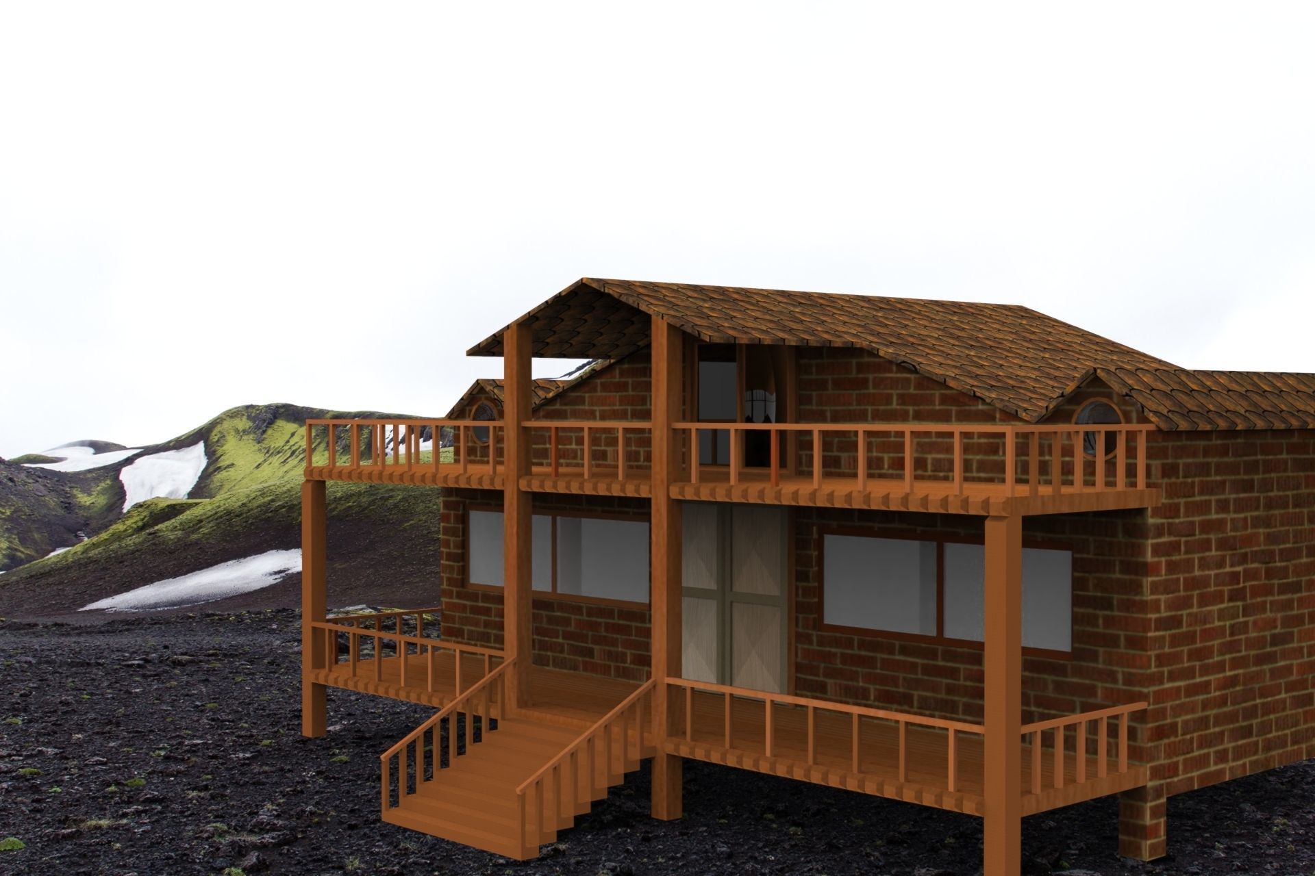 Mustakil Mimari Modelleme 3D model_5