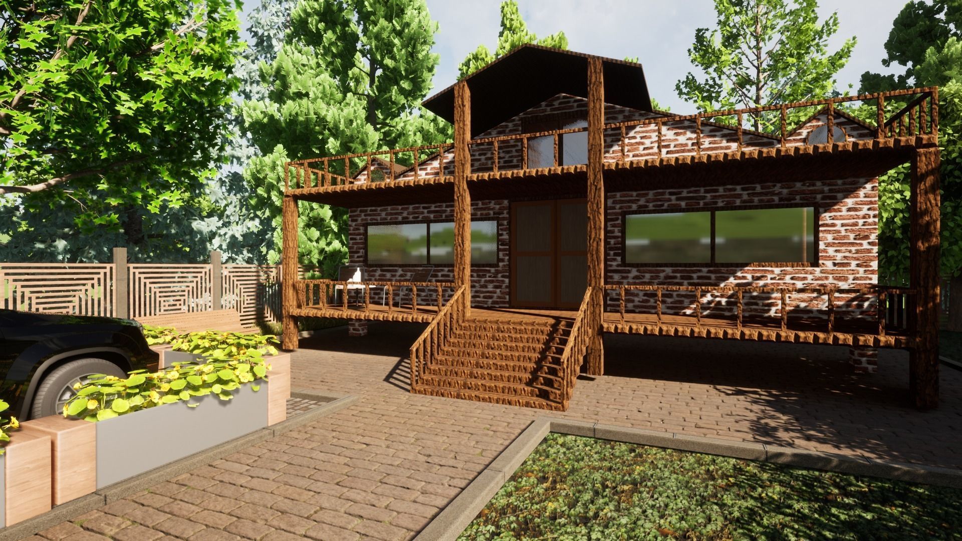 Mustakil Mimari Modelleme 3D model_1