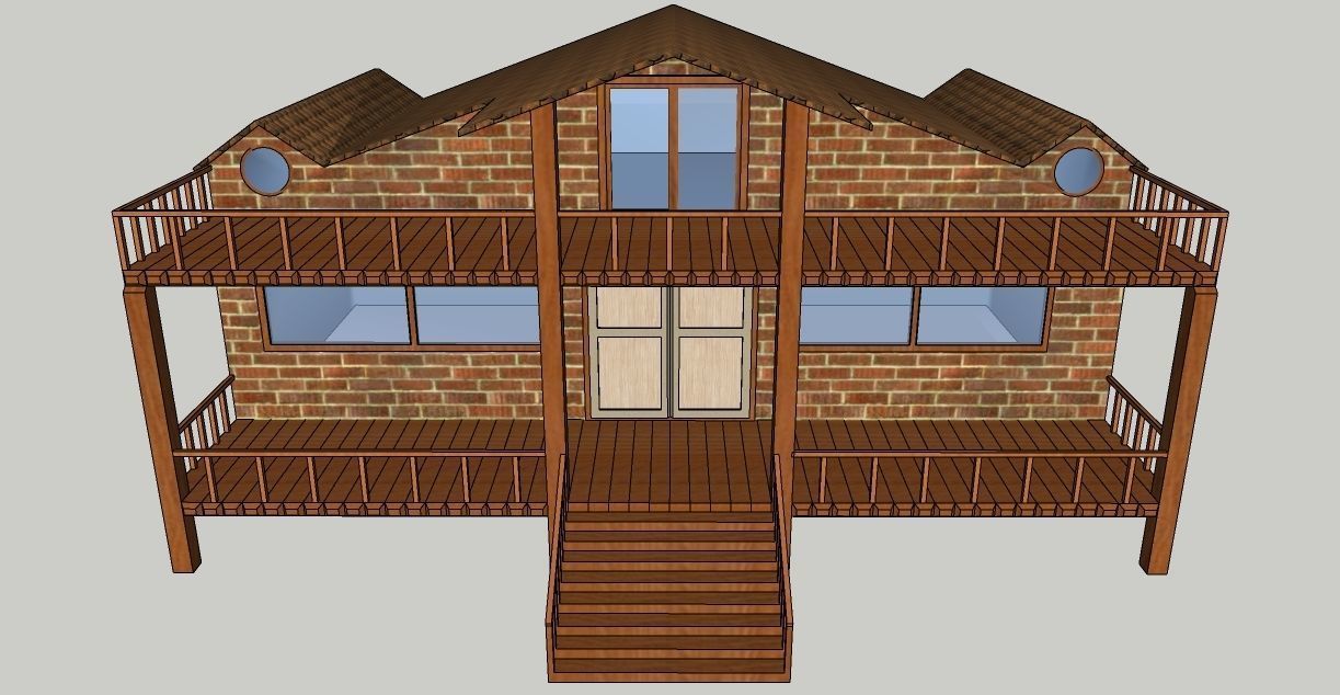 Mustakil Mimari Modelleme 3D model_3