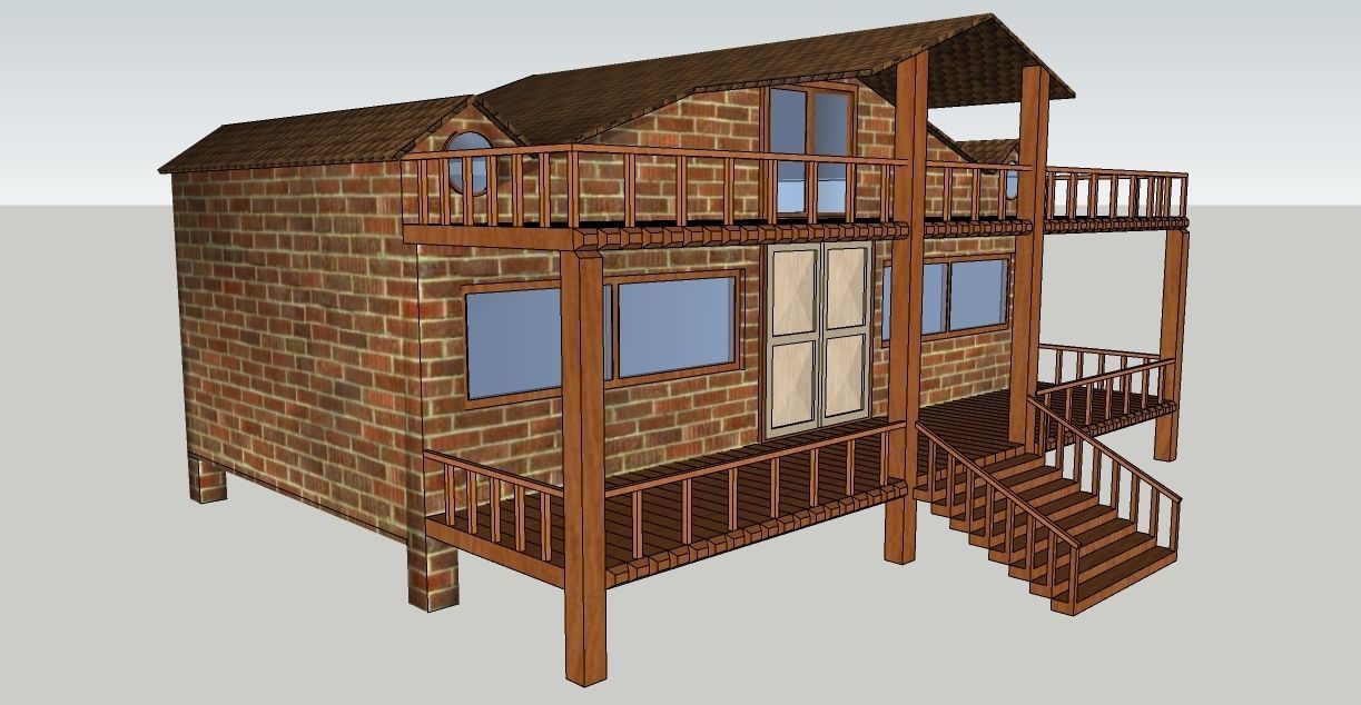 Mustakil Mimari Modelleme 3D model_4