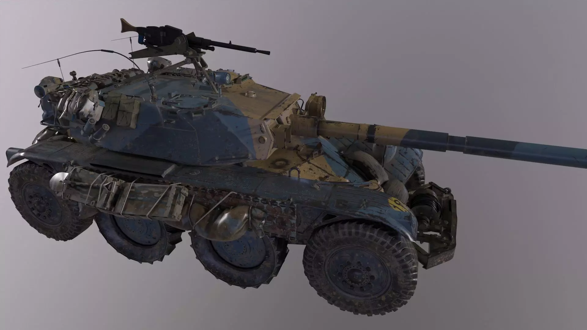 Panhard EBR Low-poly 3D model_0