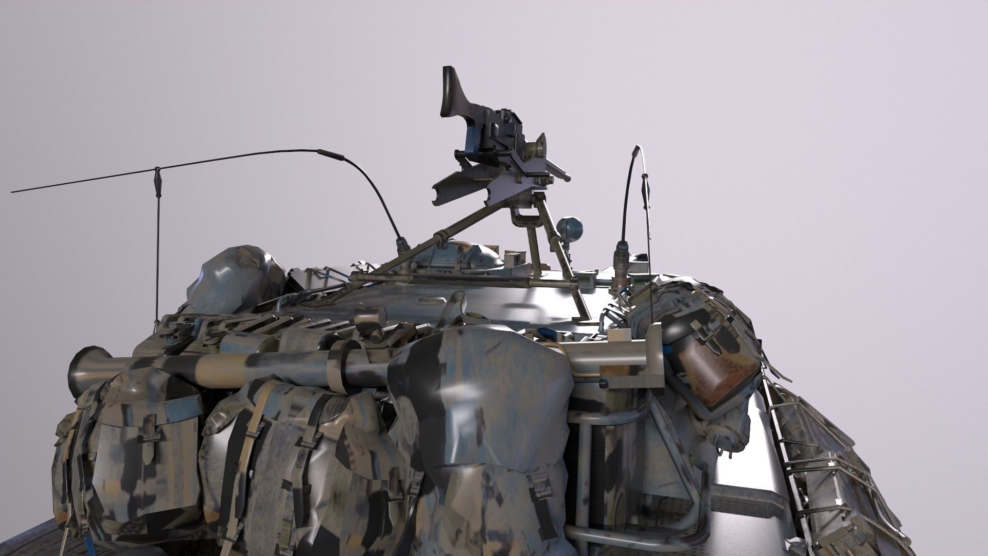 Panhard EBR Low-poly 3D model_4