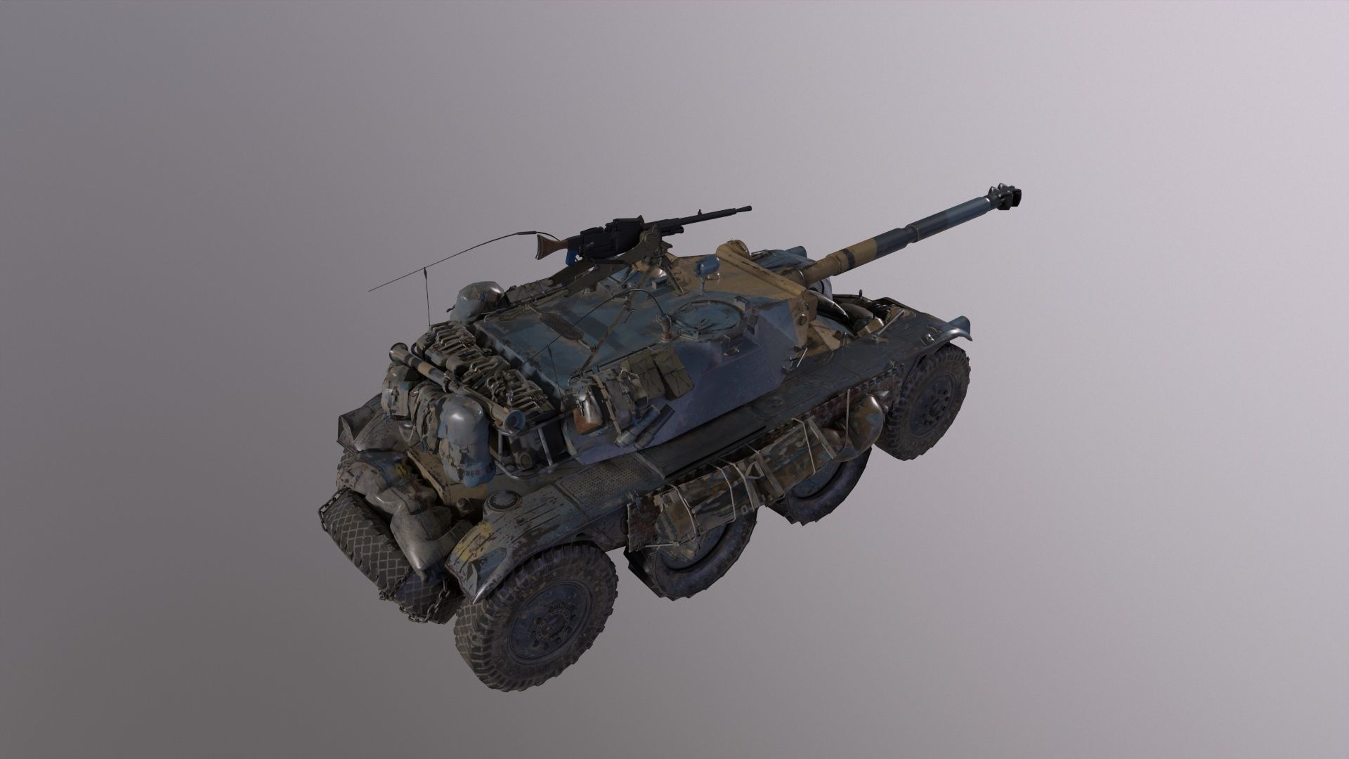 Panhard EBR Low-poly 3D model_5