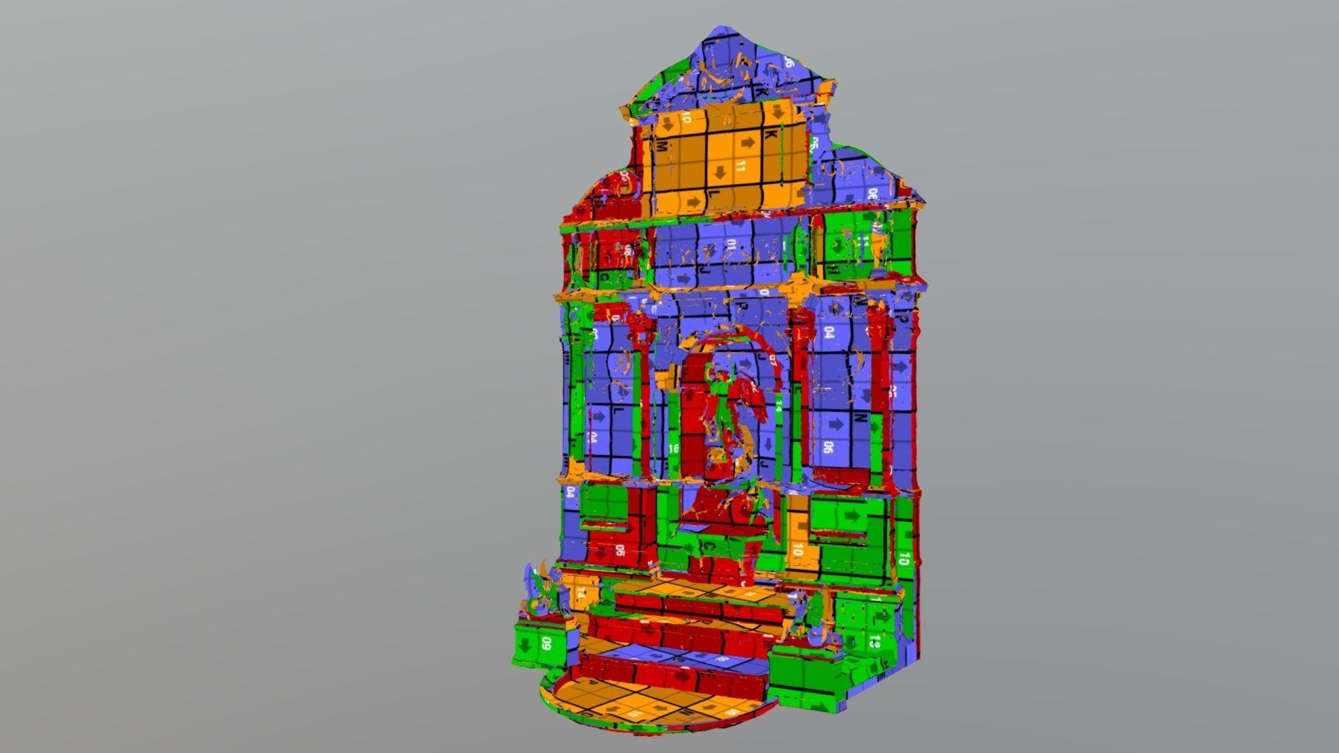 Fountain Saint-Michel - photogrammetry 3D model_6