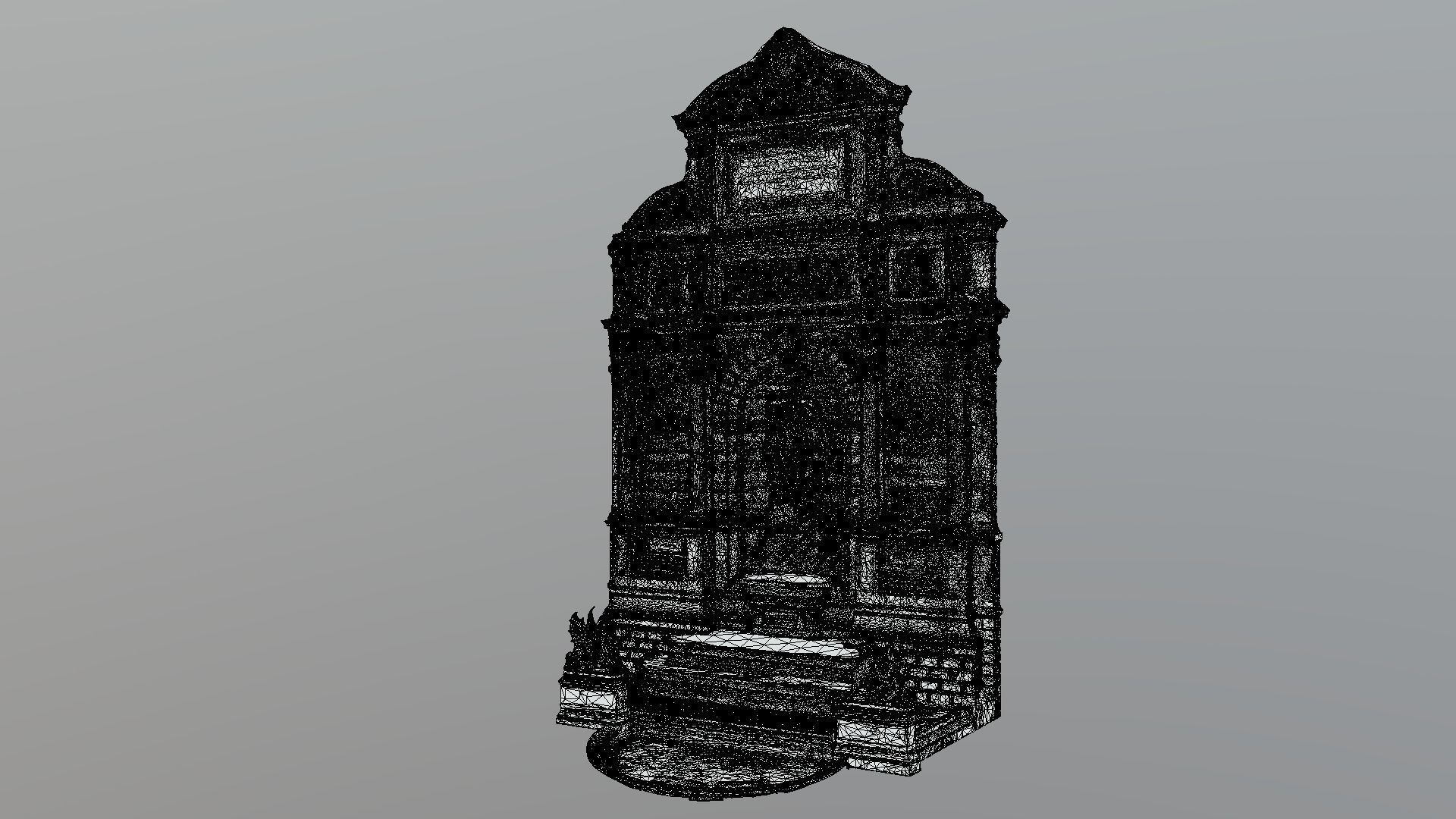 Fountain Saint-Michel - photogrammetry 3D model_5
