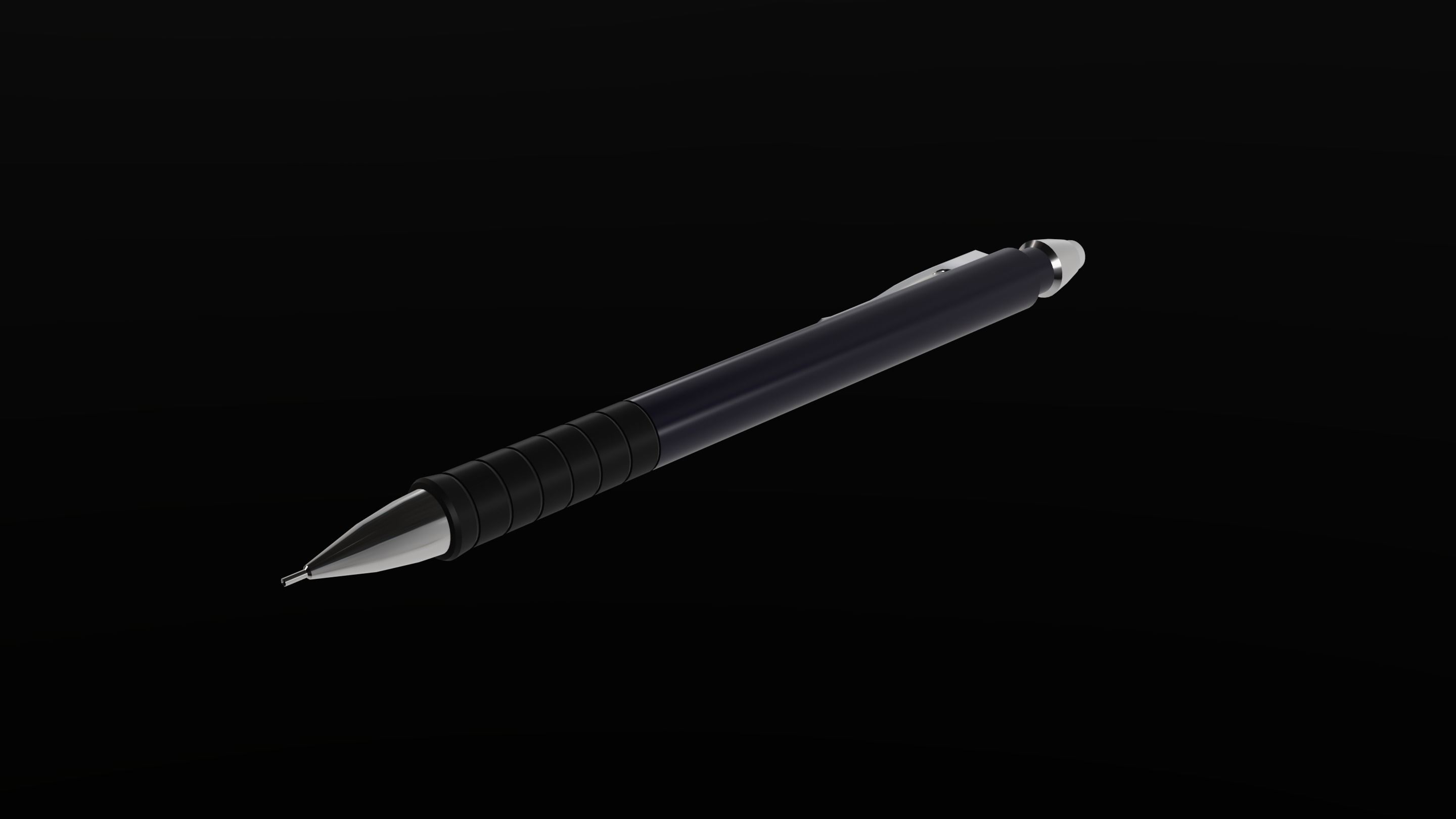 Mechanical Pencil - Low-poly 3D Model Free low-poly 3D model_2