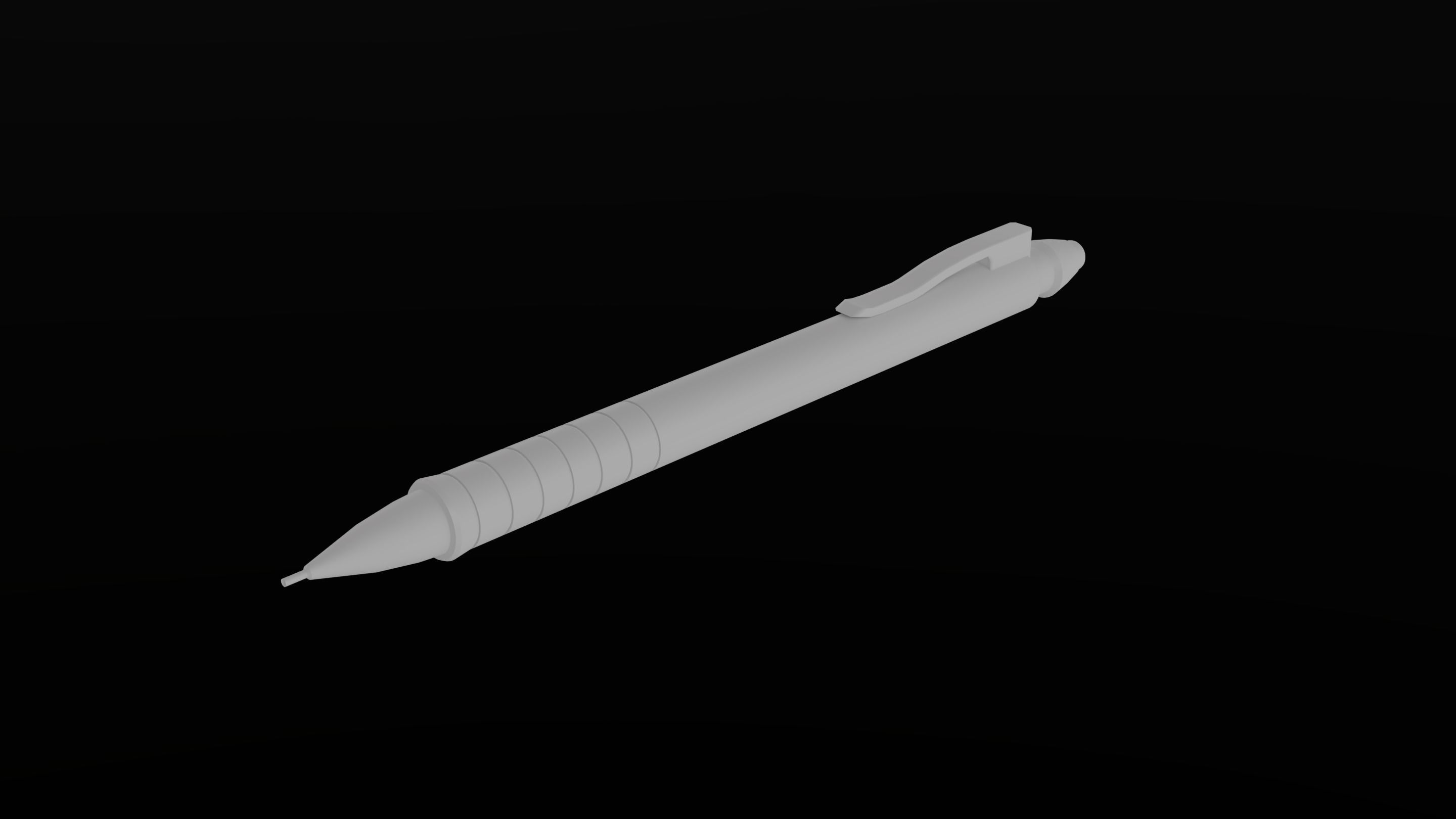Mechanical Pencil - Low-poly 3D Model Free low-poly 3D model_17