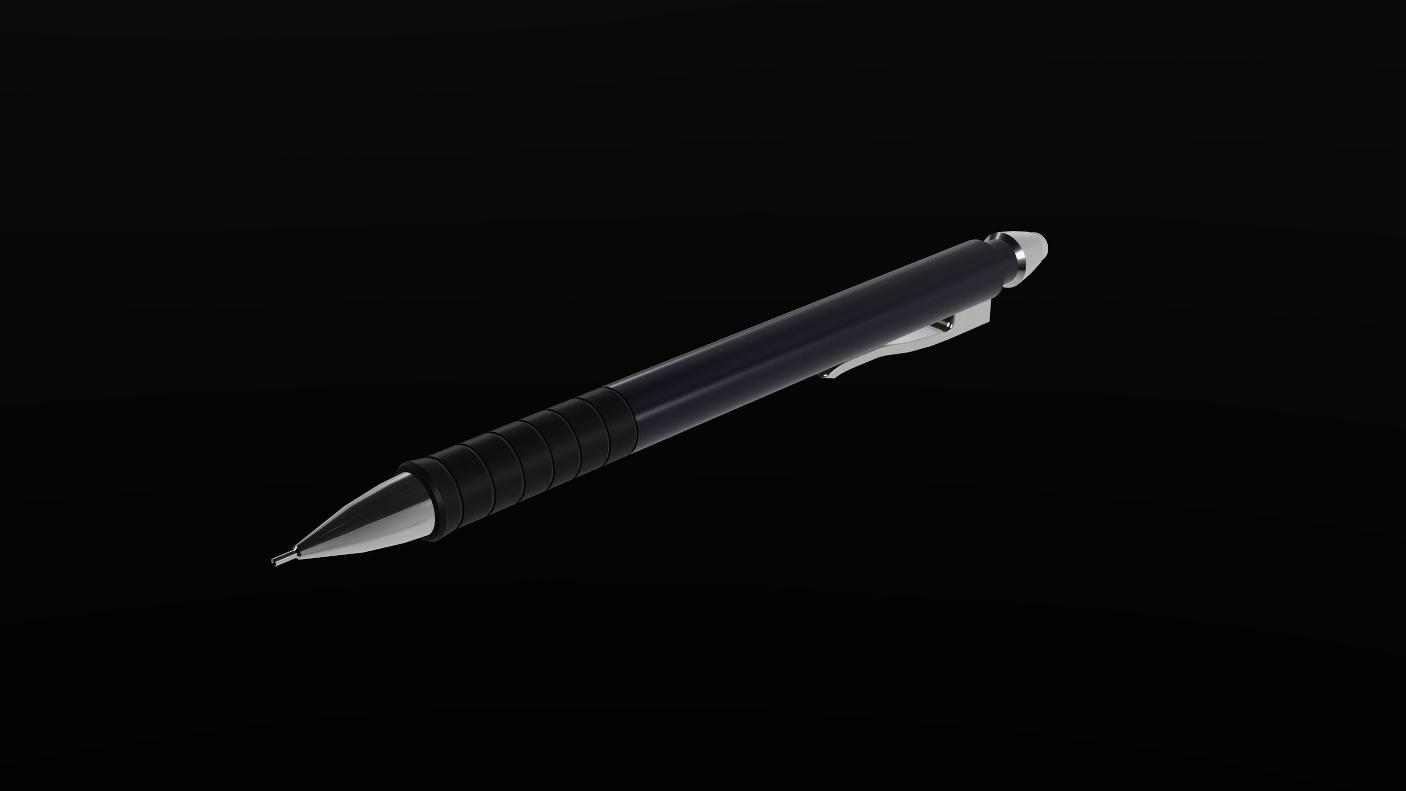 Mechanical Pencil - Low-poly 3D Model Free low-poly 3D model_3