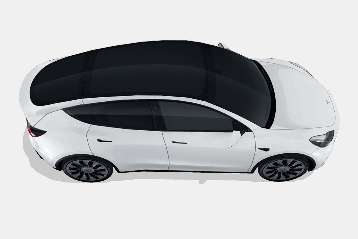 Tesla Model Y 2021 Low-poly 3D model_13
