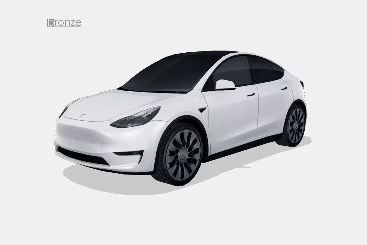 Tesla Model Y 2021 Low-poly 3D model_0