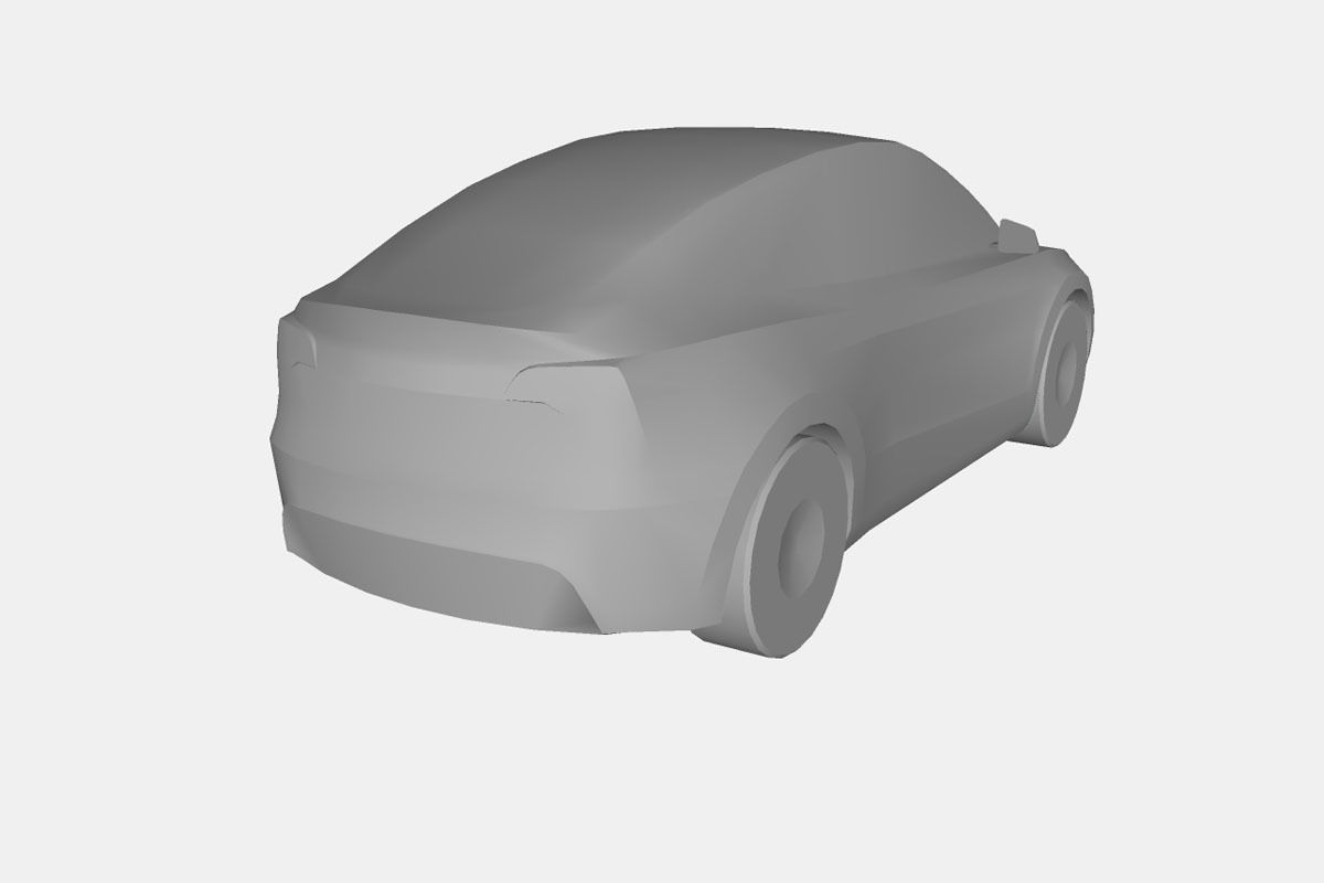 Tesla Model Y 2021 Low-poly 3D model_21