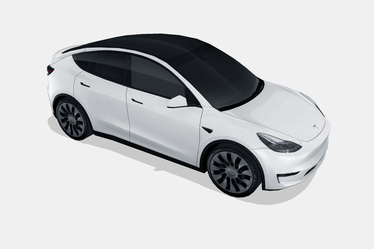 Tesla Model Y 2021 Low-poly 3D model_14